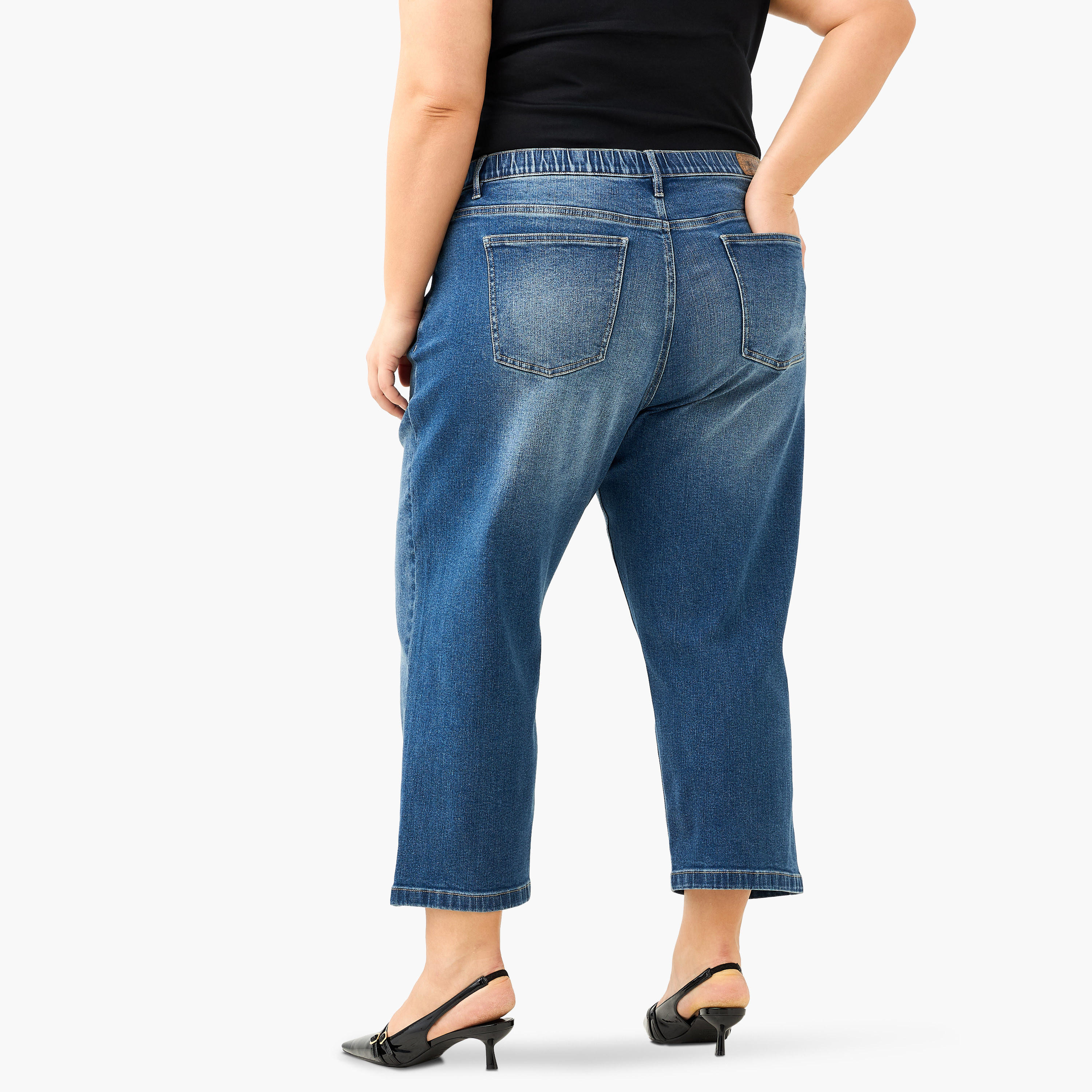 بنطلون جينز قصير مقاس كبير من أولا بوبكن-women-clothing-bottoms-jeans-image-3