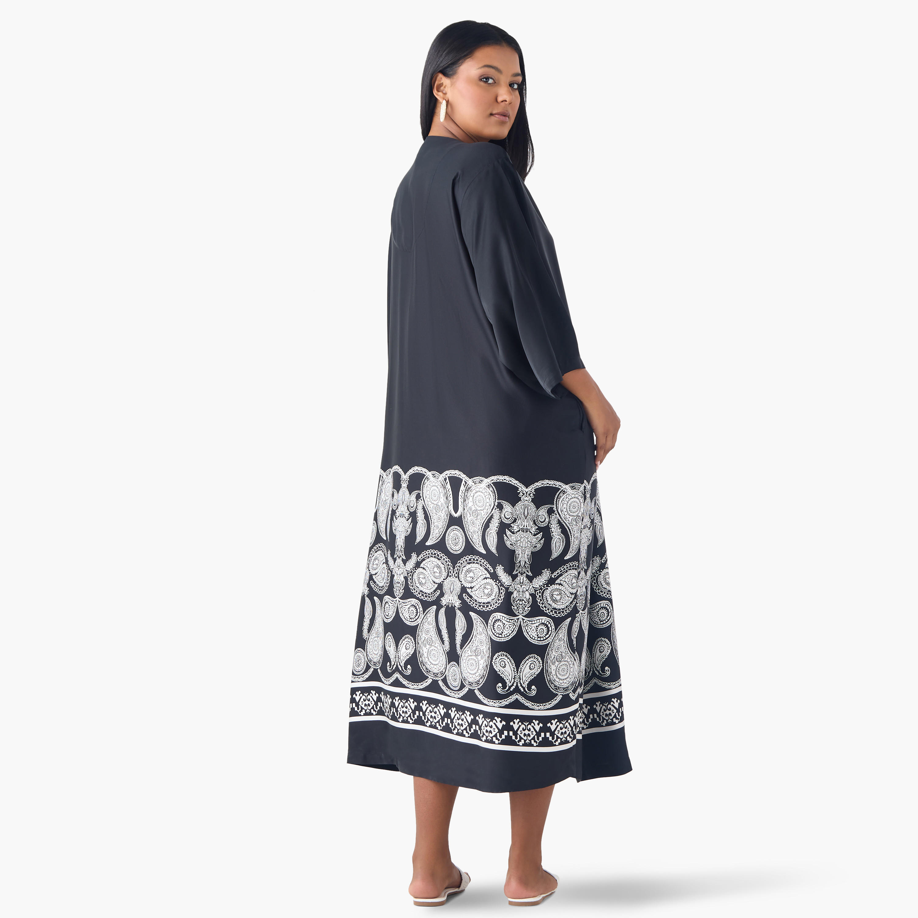 فستان قفطان فيسكوز مقاس كبير بطبعات بيزلي من أولا بوبكن-women-clothing-dresses-image-3