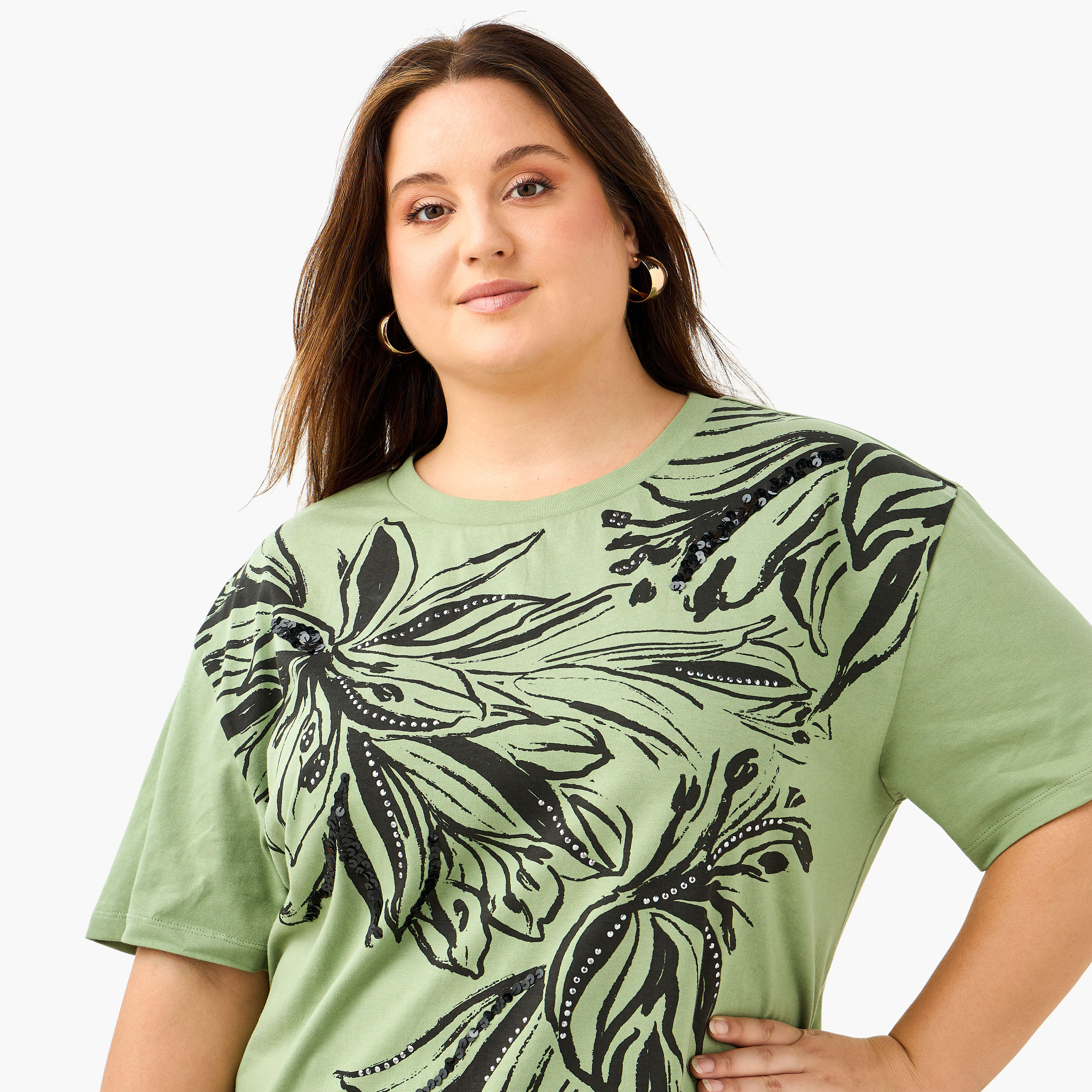 بلوزة مقاس كبير بطبعات من أولا بوبكن-women-clothing-tshirts-image-2
