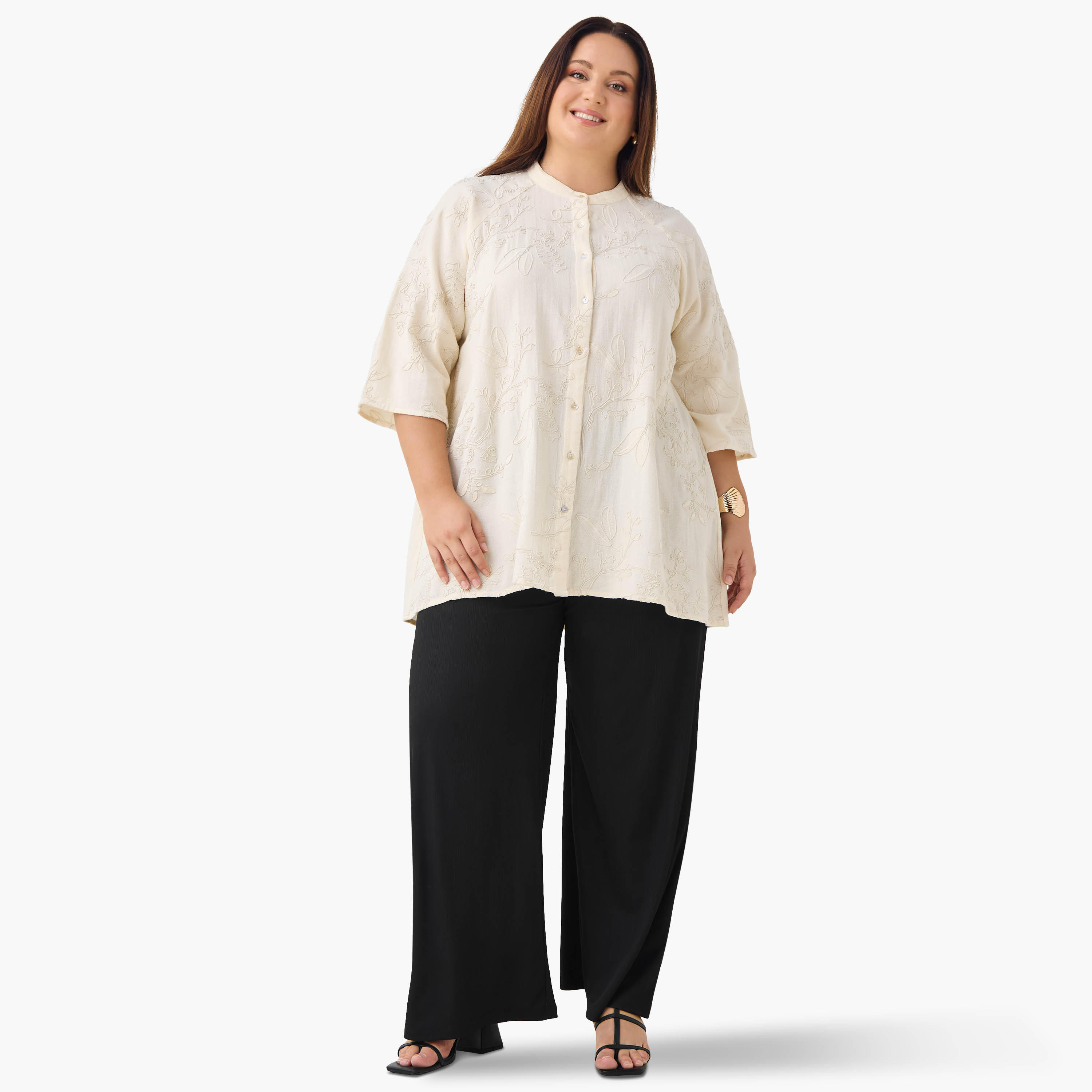 Plus Size Ulla Popken Plisse Regular Fit Flexi Waist Pants-women-clothing-bottoms-trousers-image-2