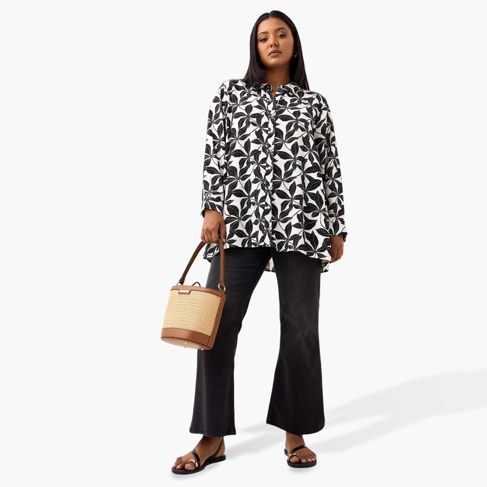 Plus Size Ulla Popken All-Over Floral Print Viscose Shirt-women-clothing-shirtsandblouses-shirts-image-2