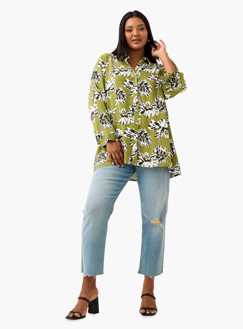قميص فيسكوز مقاس كبير بطبعات زهرية من أولا بوبكن-women-clothing-shirtsandblouses-shirts-image-2