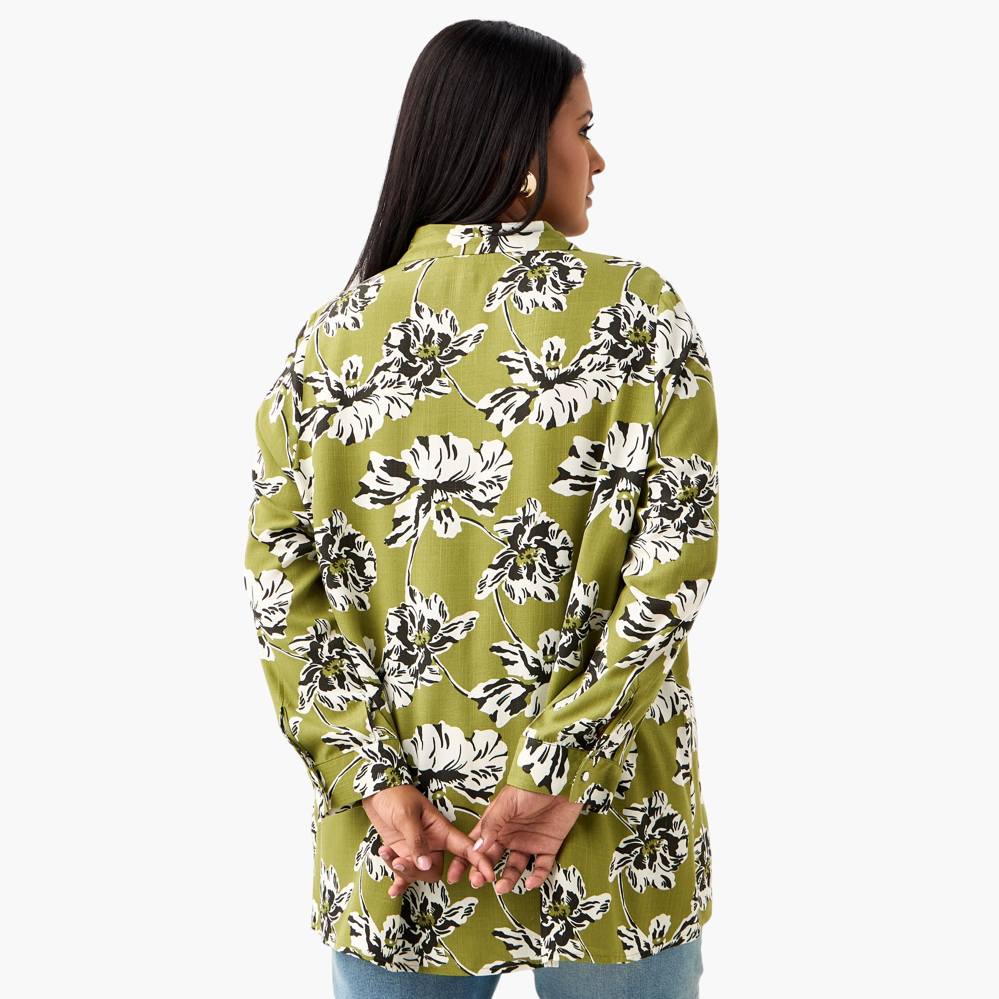 قميص فيسكوز مقاس كبير بطبعات زهرية من أولا بوبكن-women-clothing-shirtsandblouses-shirts-image-3
