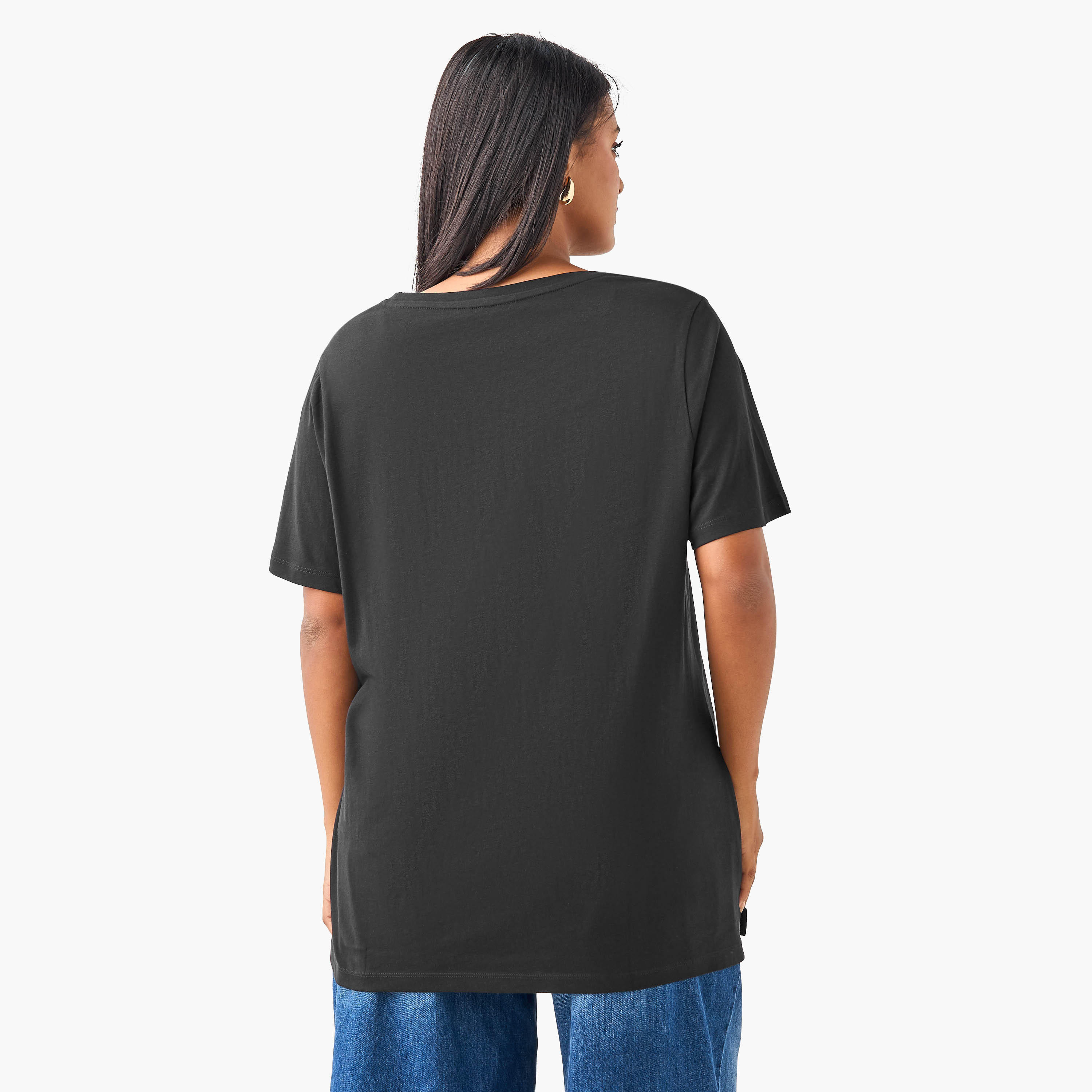تيشيرت قطن مقاس كبير بطبعات أوراق شجر من أولا بوبكن-women-clothing-tshirts-image-3