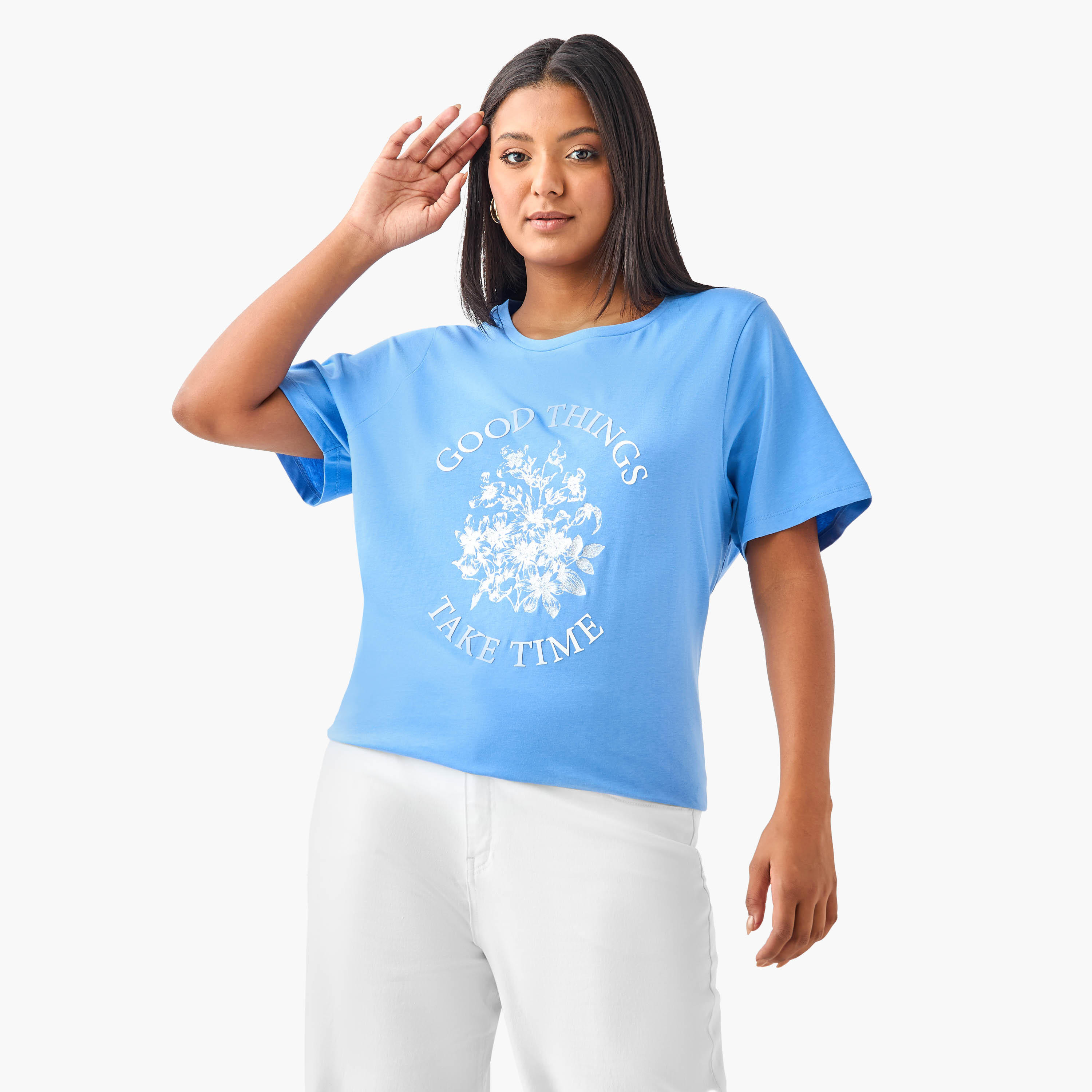 تيشيرت مقاس كبير بطبعات جرافيك من أولا بوبكين-women-clothing-tshirts-image-5