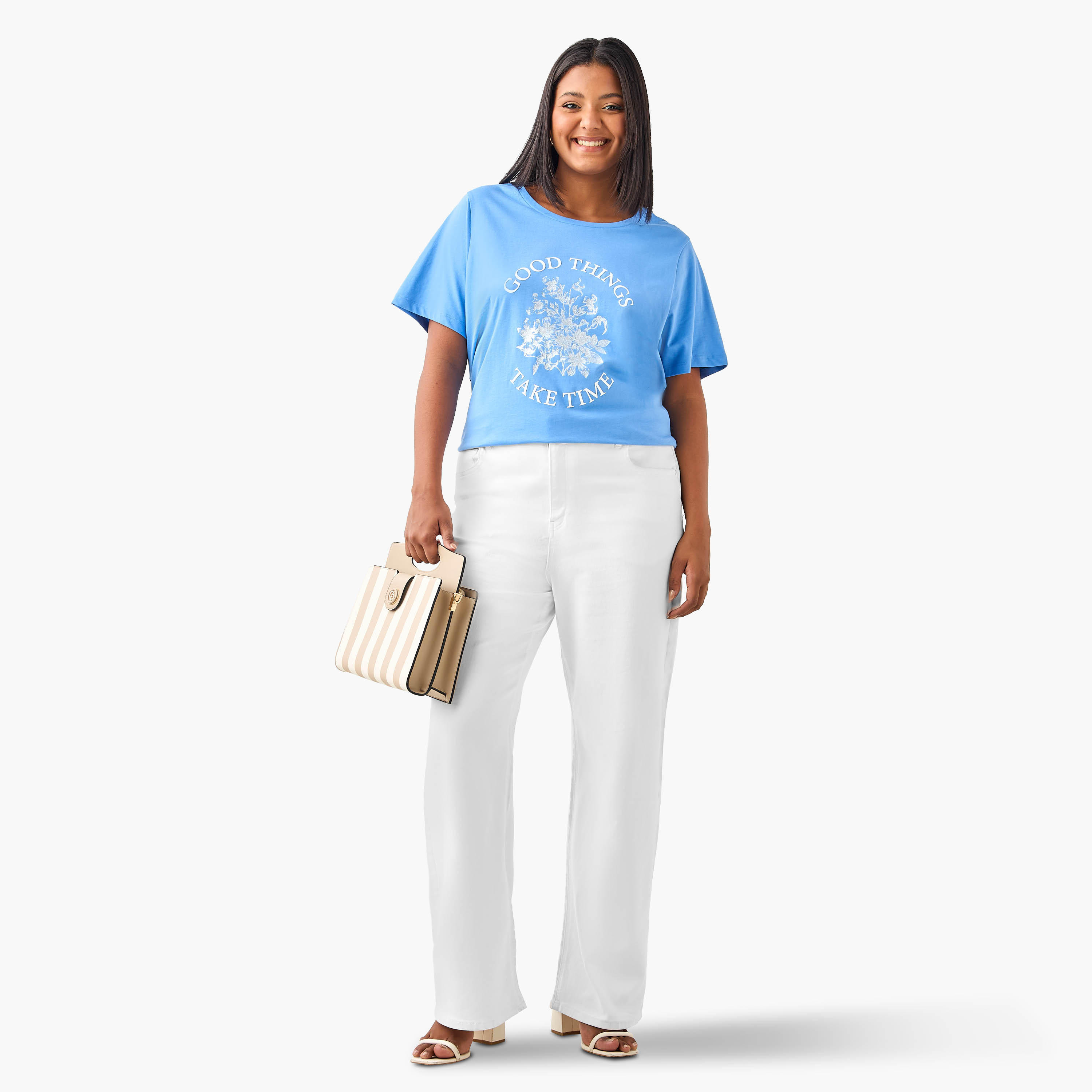 تيشيرت مقاس كبير بطبعات جرافيك من أولا بوبكين-women-clothing-tshirts-image-4