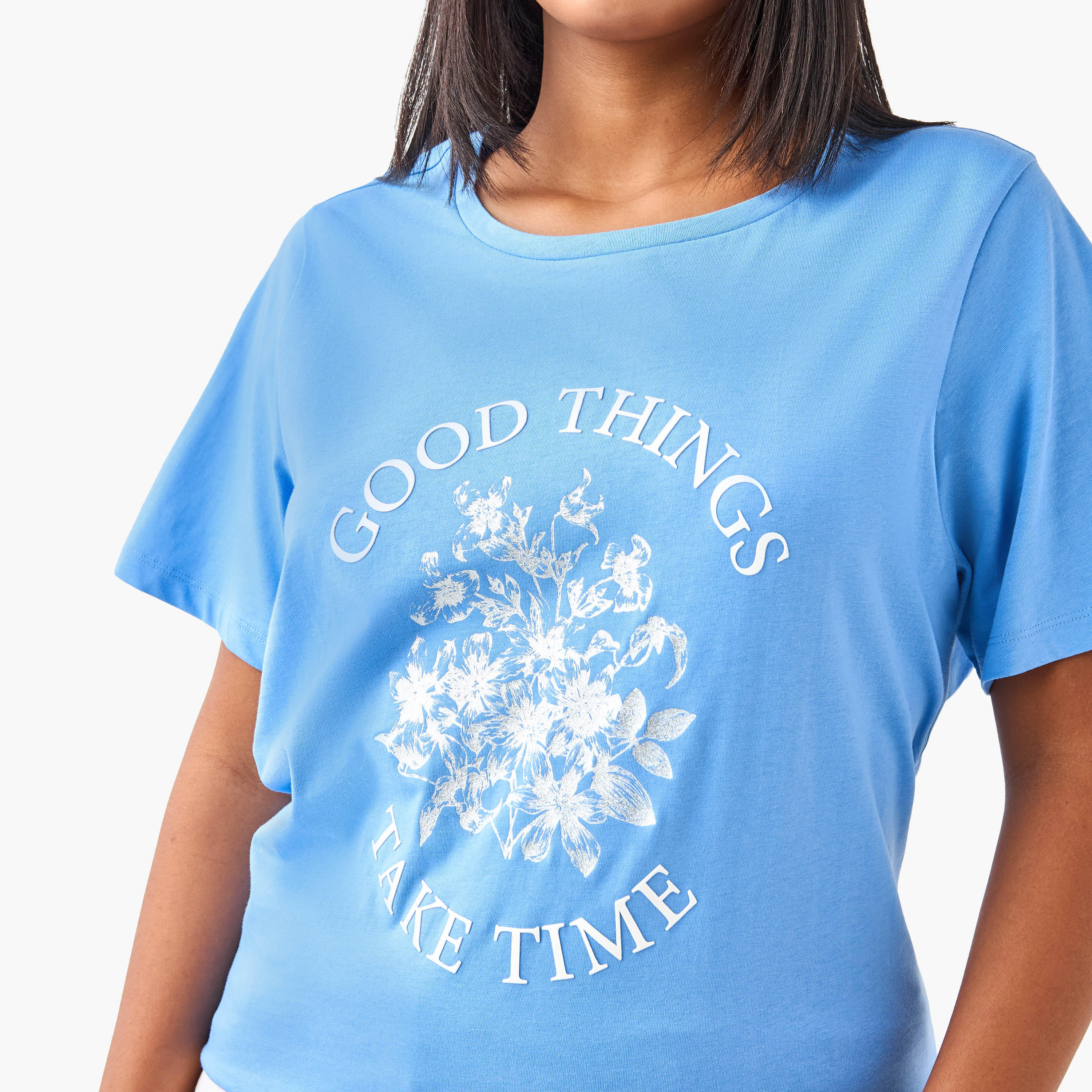 تيشيرت مقاس كبير بطبعات جرافيك من أولا بوبكين-women-clothing-tshirts-image-2