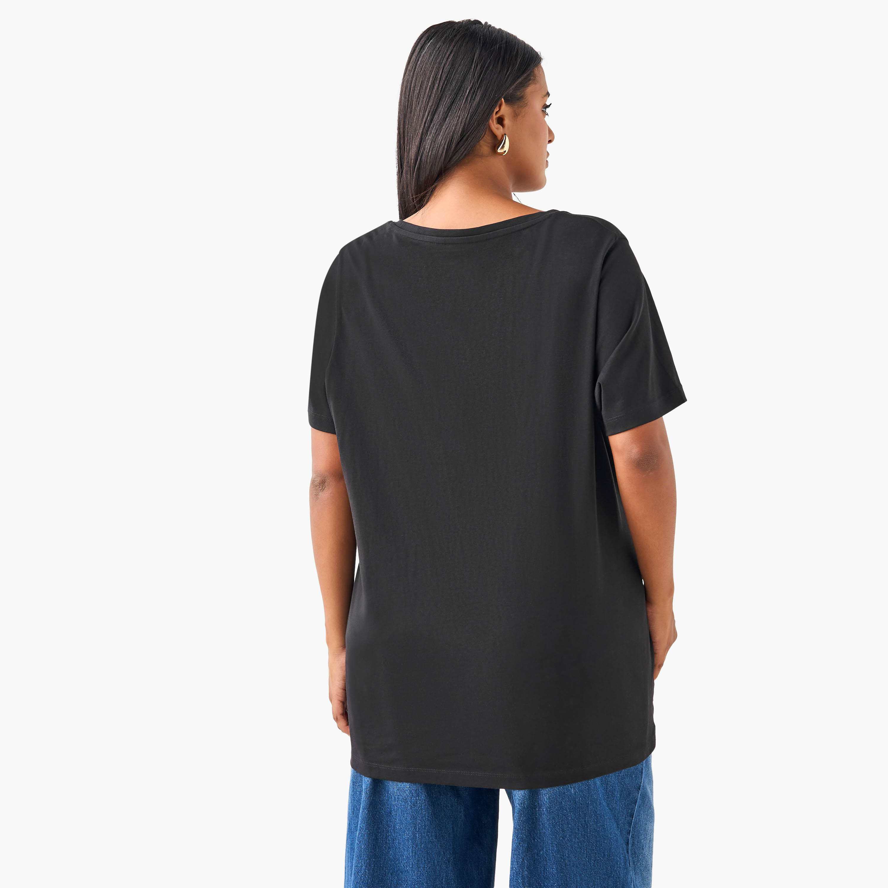 تيشيرت مقاس كبير بطبعات شعار من أولا بوبكين-women-clothing-tshirts-image-3
