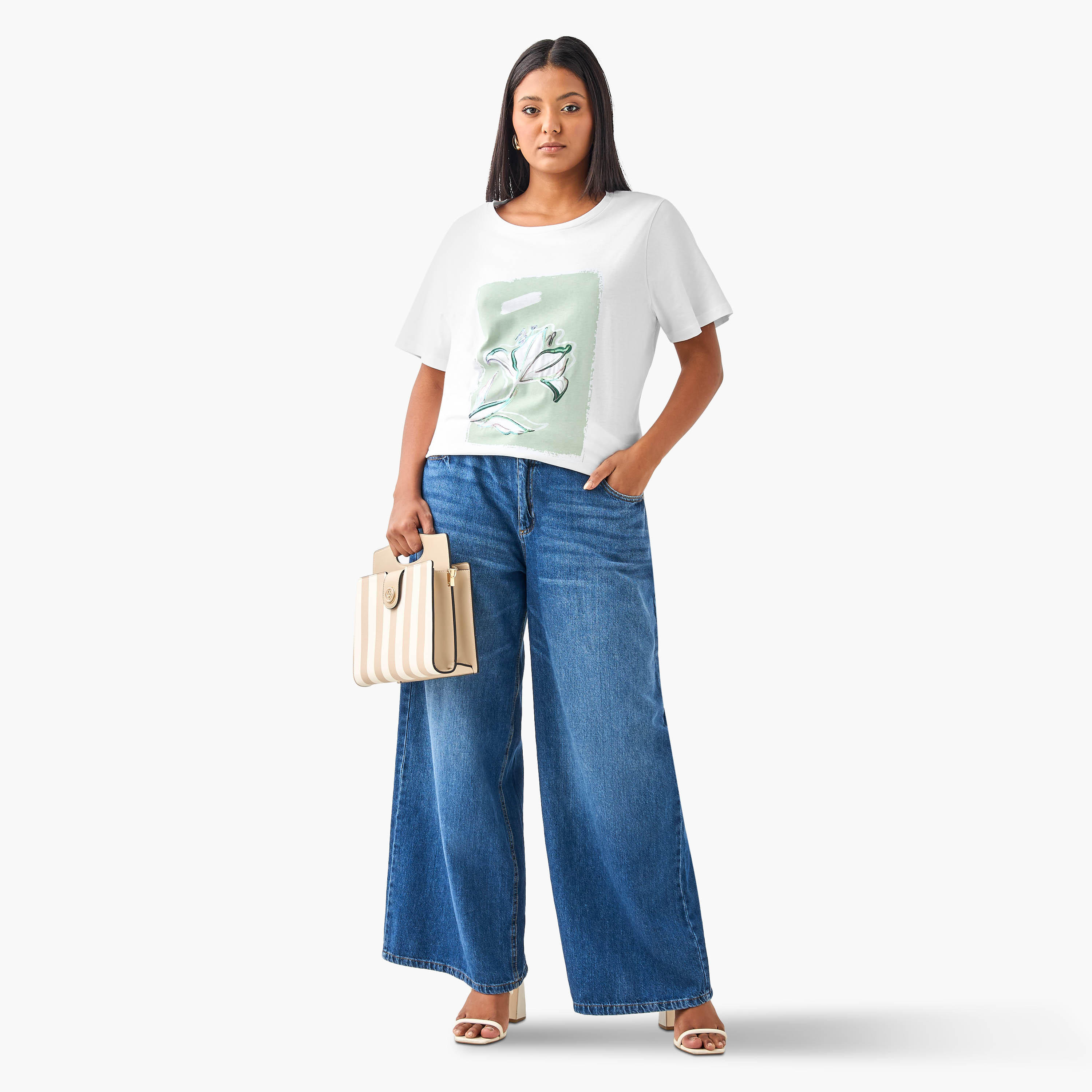 Plus Size Ulla Popken Printed T-shirt-women-clothing-tshirts-image-2