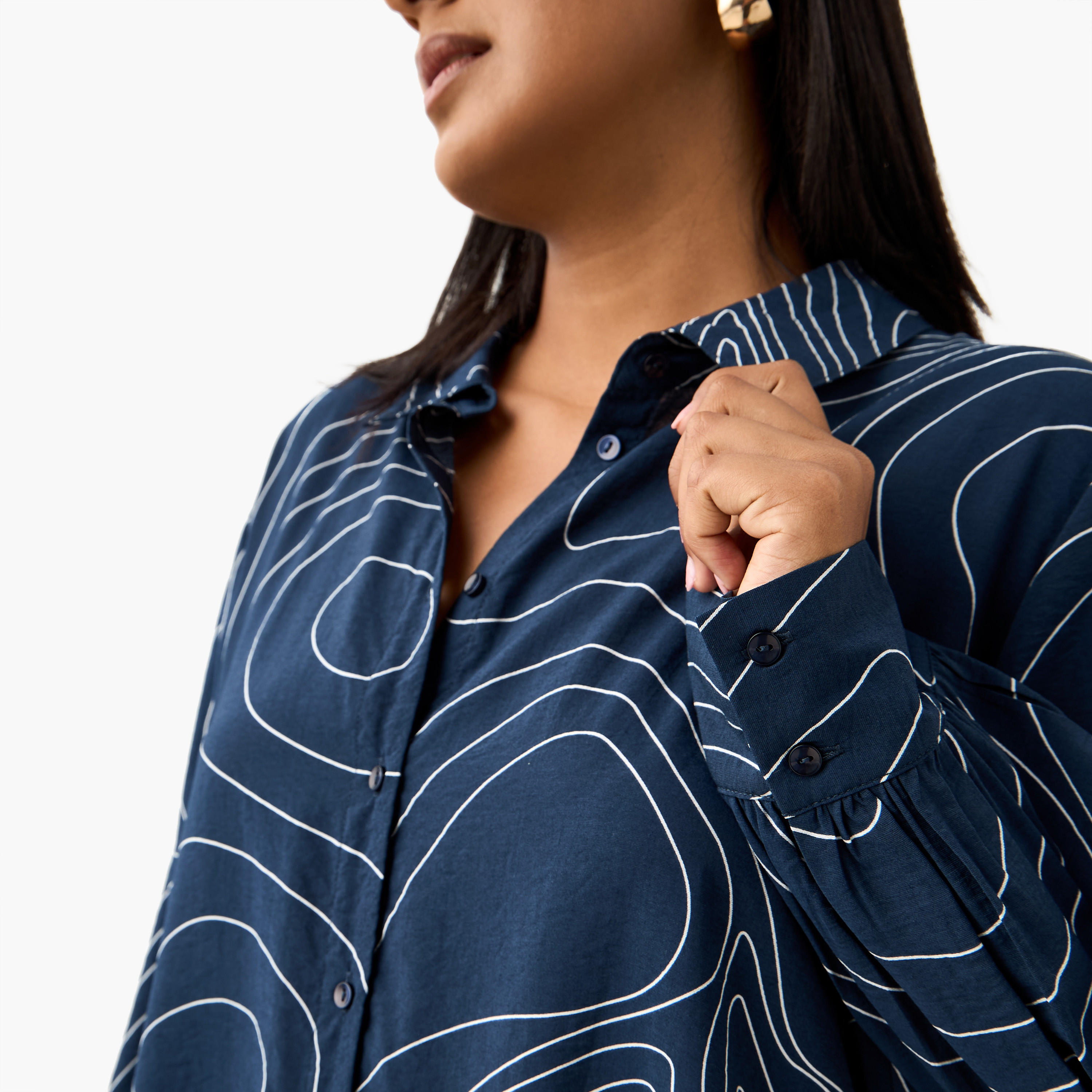 قميص بطبعات وأكمام طويلة مقاس كبير من أولا بوبكن-women-clothing-shirtsandblouses-shirts-image-4
