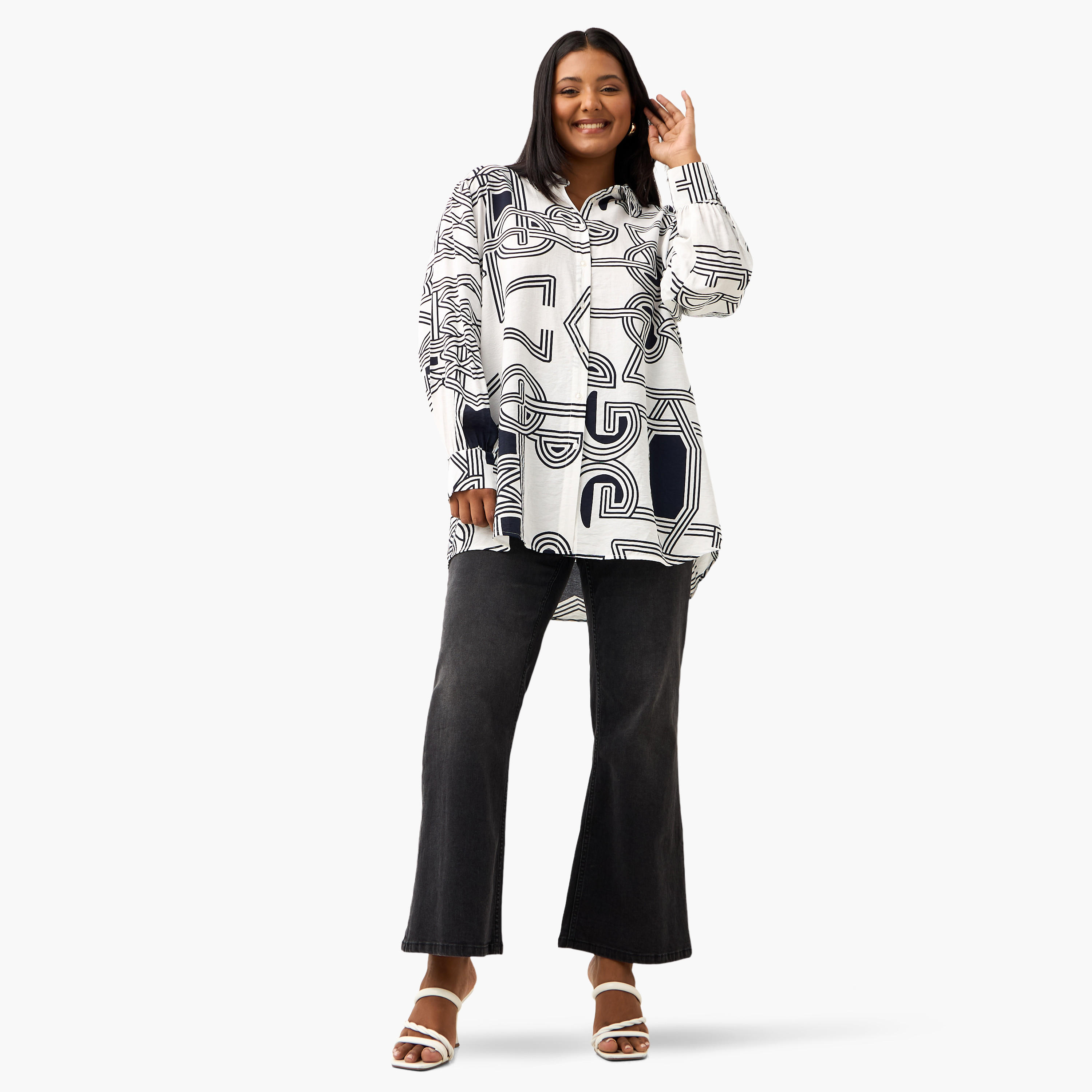 قميص بطبعات وأكمام طويلة مقاس كبير من أولا بوبكن-women-clothing-shirtsandblouses-shirts-image-4
