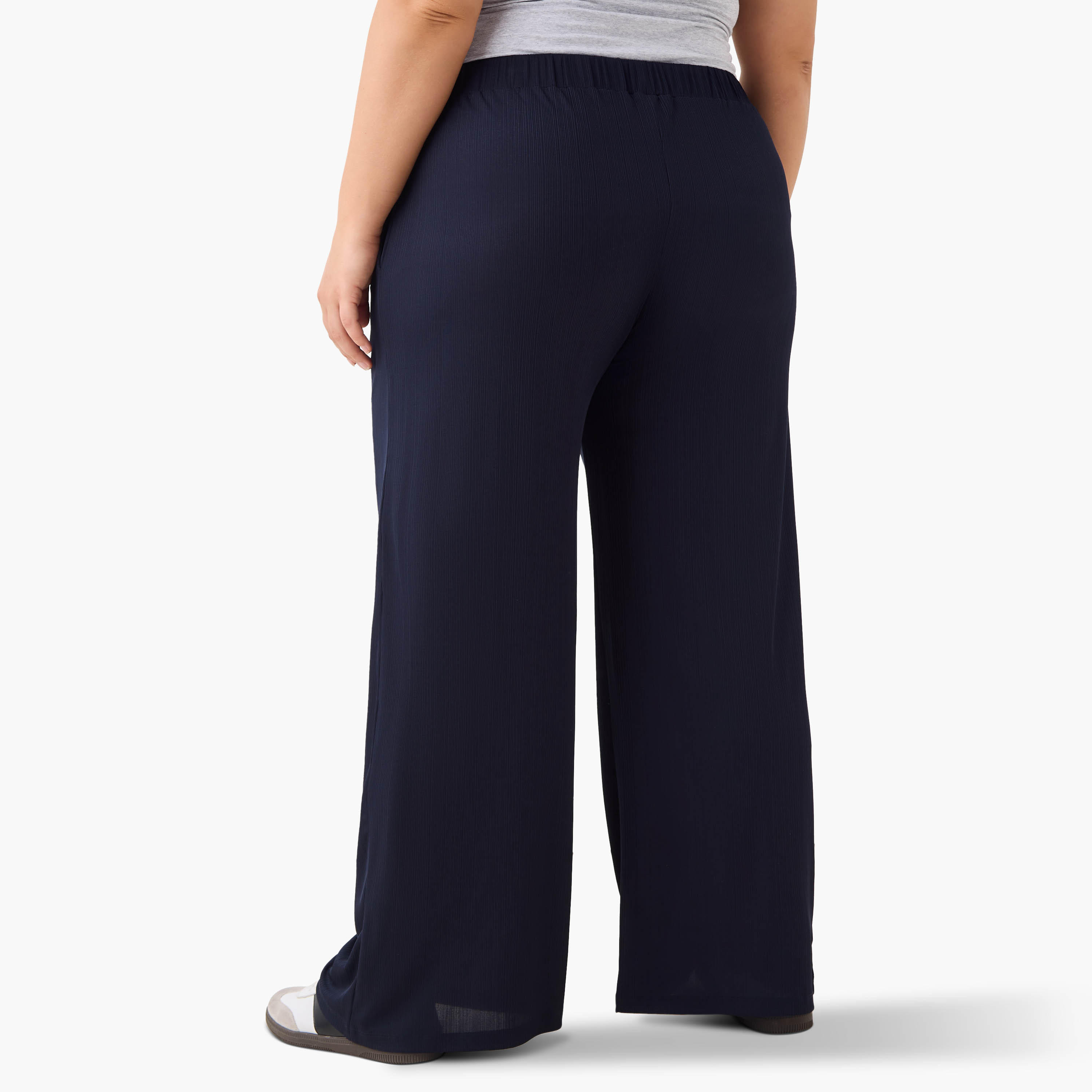 بنطلون واسع بكسرات بليسيه وجيوب مقاس كبير من أولا بوبكين-women-clothing-bottoms-trousers-image-3