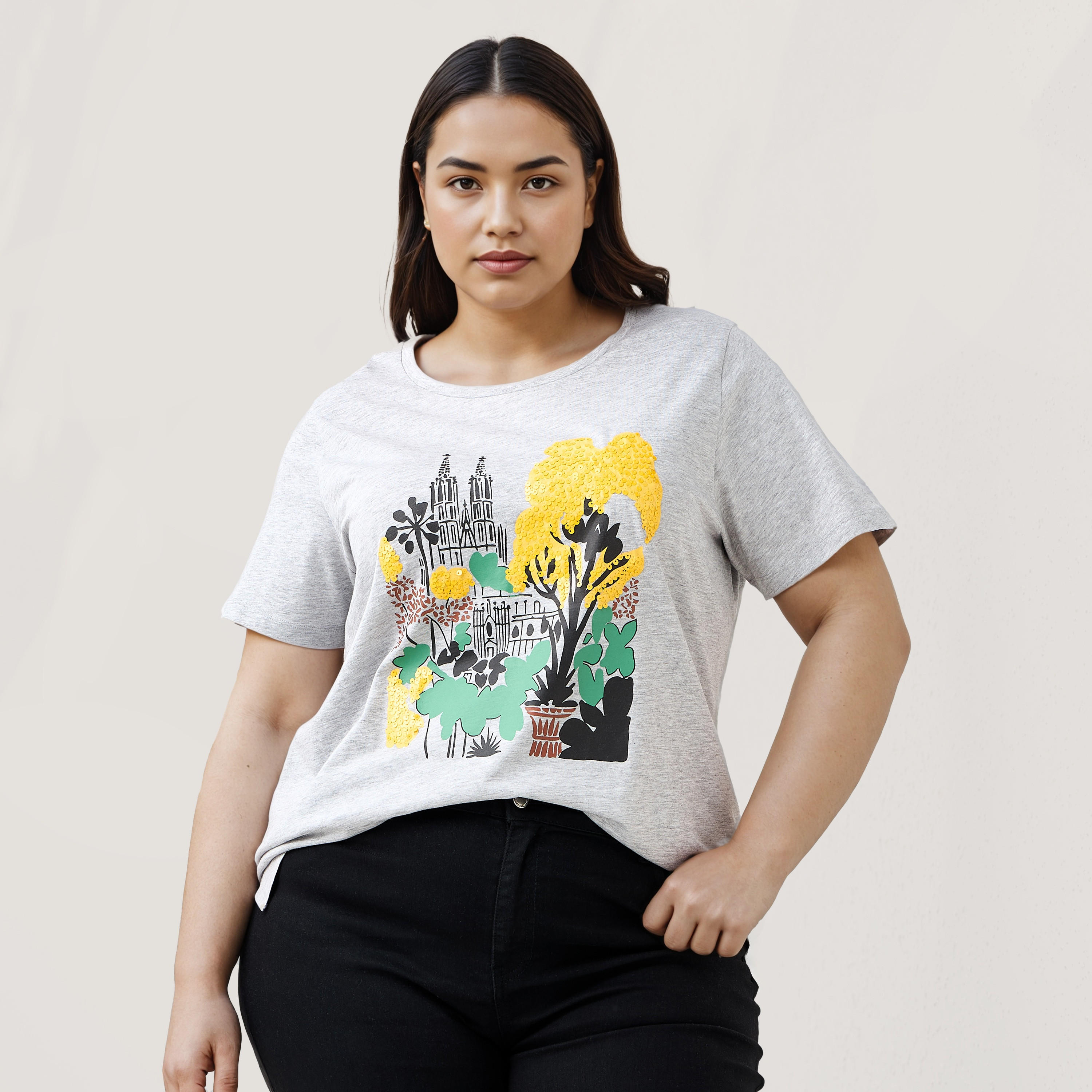 Plus Size Ulla Popken Printed T-shirt-women-clothing-tshirts-image-1