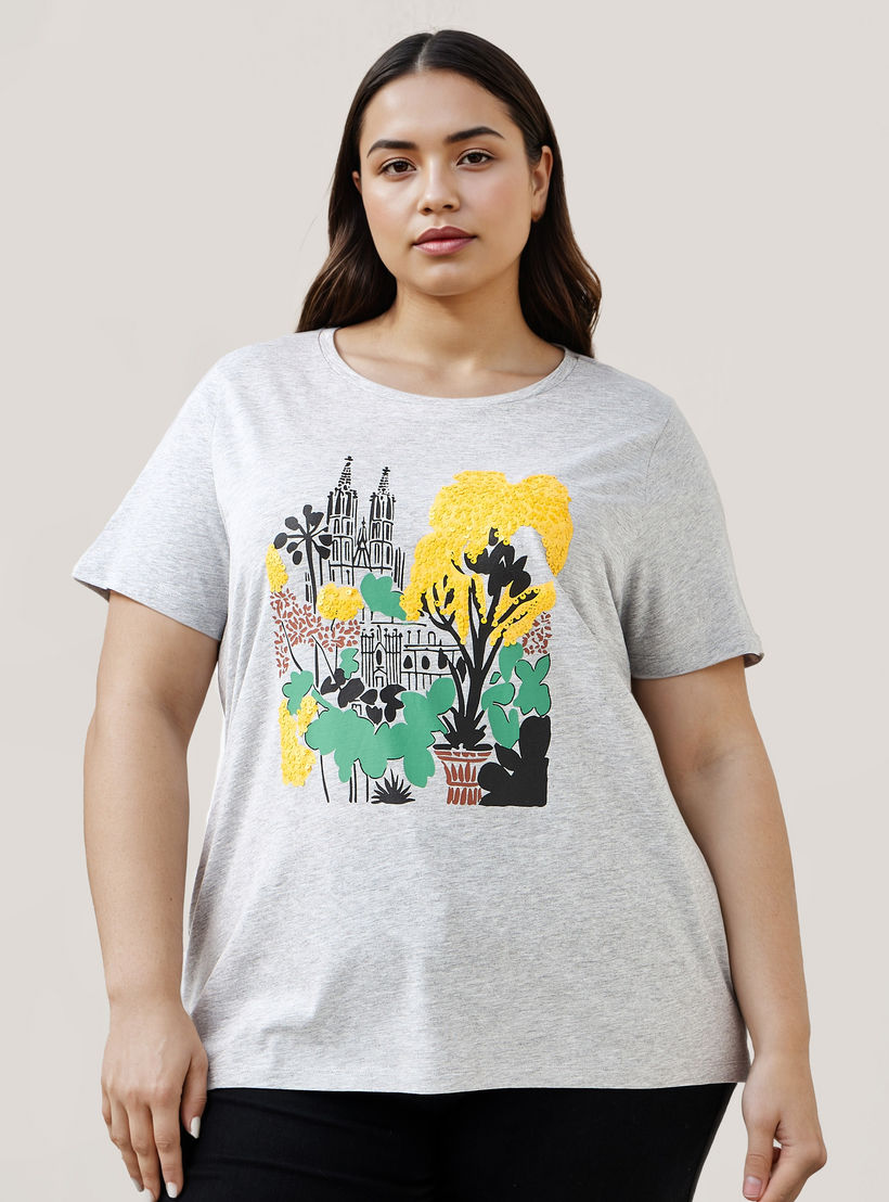 Plus Size Ulla Popken Printed T-shirt-women-clothing-tshirts-image-4