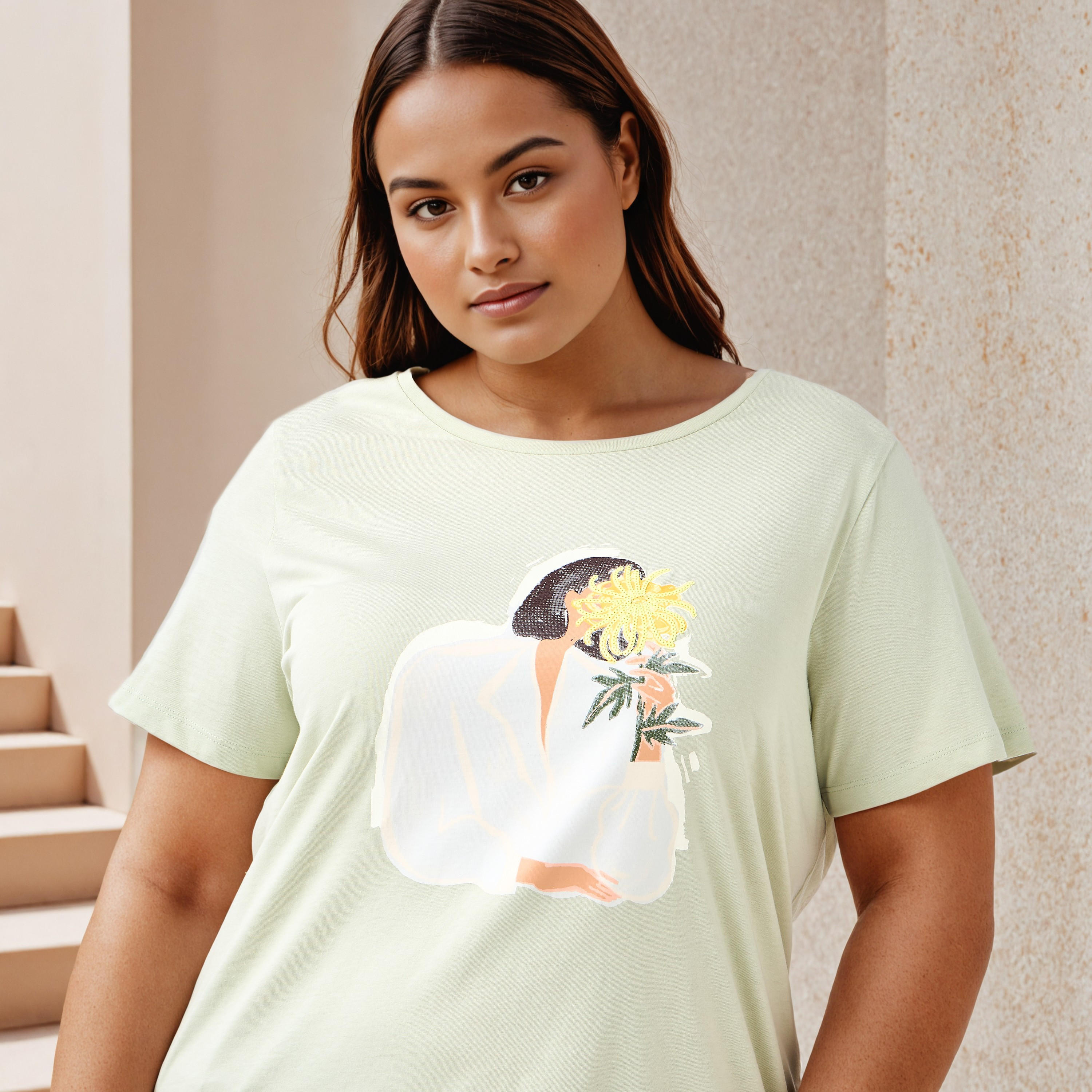 Plus Size Ulla Popken Printed T-shirt-women-clothing-tshirts-image-5