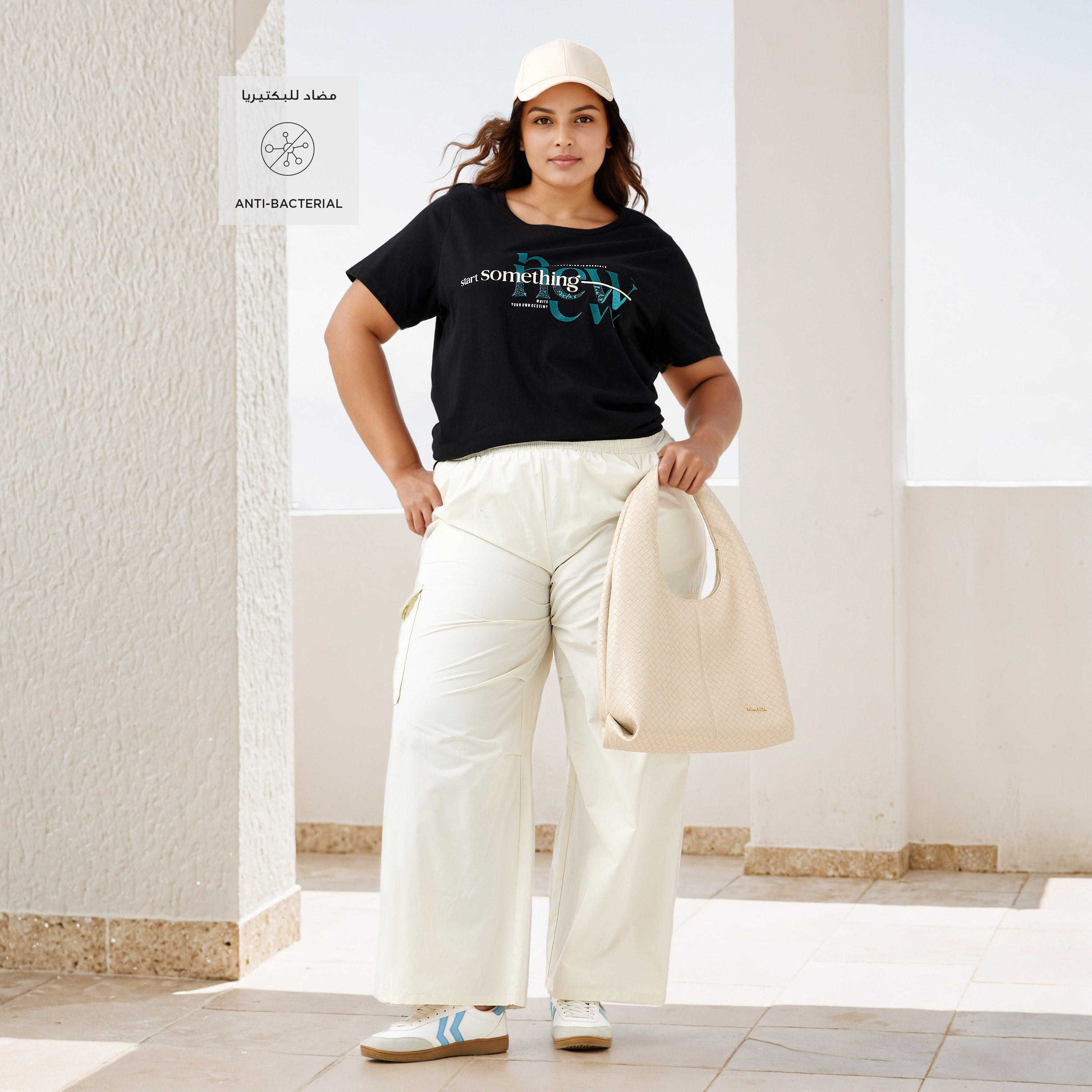 Plus Size Ulla Popken Slogan Print T-shirt-women-clothing-tshirts-image-2
