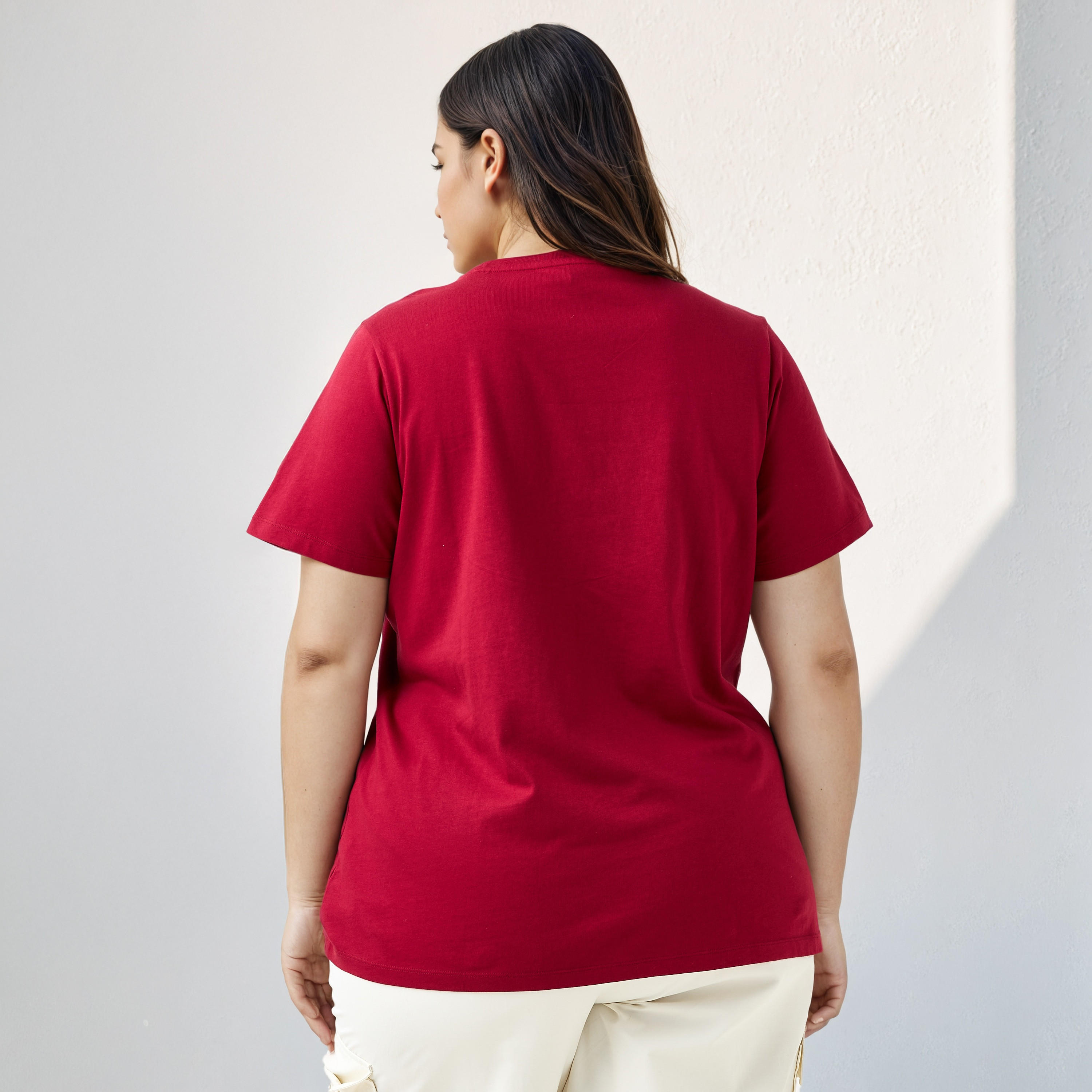 Plus Size Ulla Popken Slogan Print T-shirt-women-clothing-tshirts-image-3