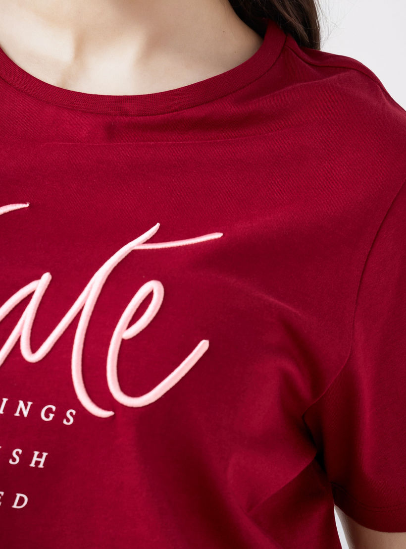 Plus Size Ulla Popken Slogan Print T-shirt-women-clothing-tshirts-image-6