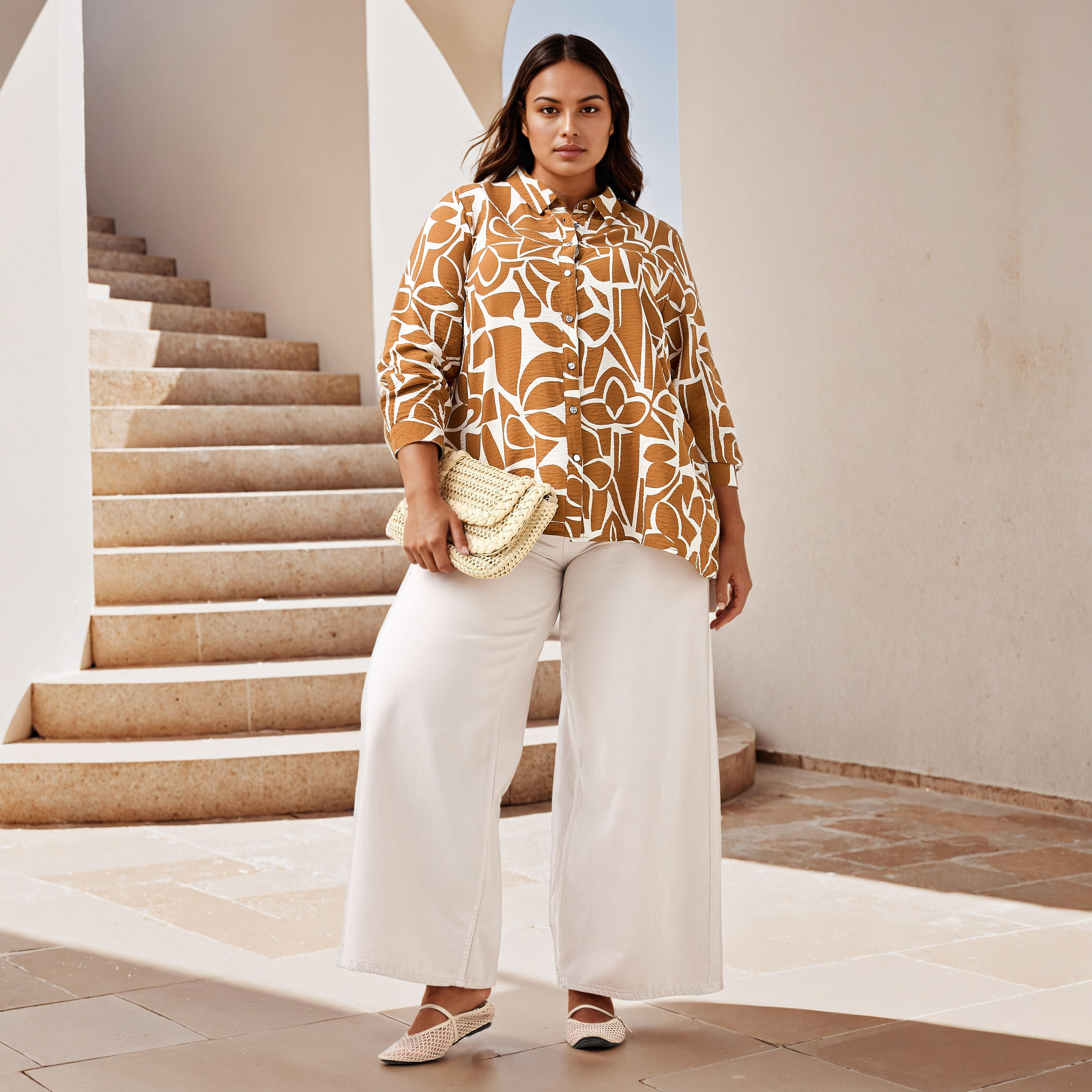 قميص مقاس كبير بطبعات من أولا بوبكن-women-clothing-shirtsandblouses-shirts-image-2