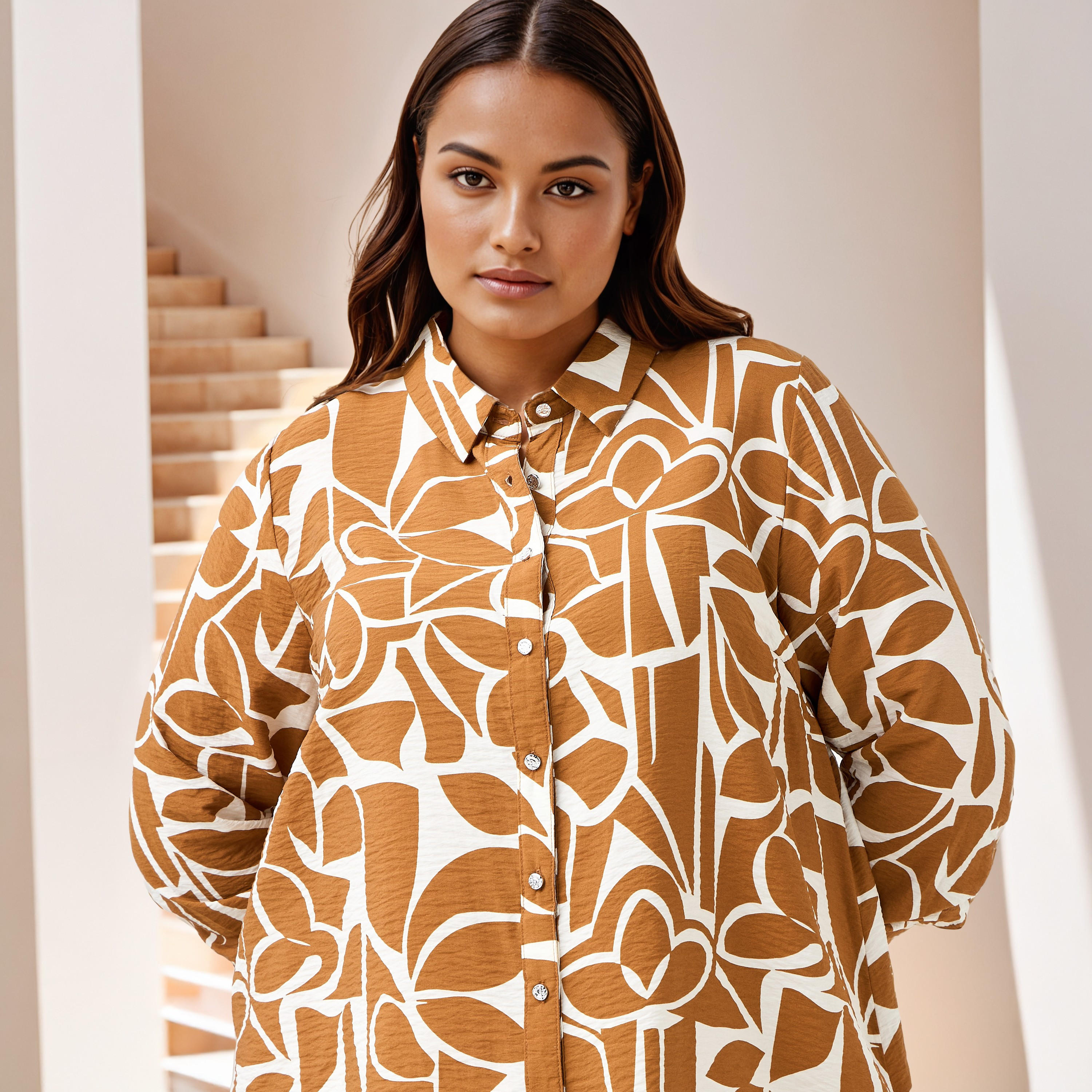 قميص مقاس كبير بطبعات من أولا بوبكن-women-clothing-shirtsandblouses-shirts-image-2