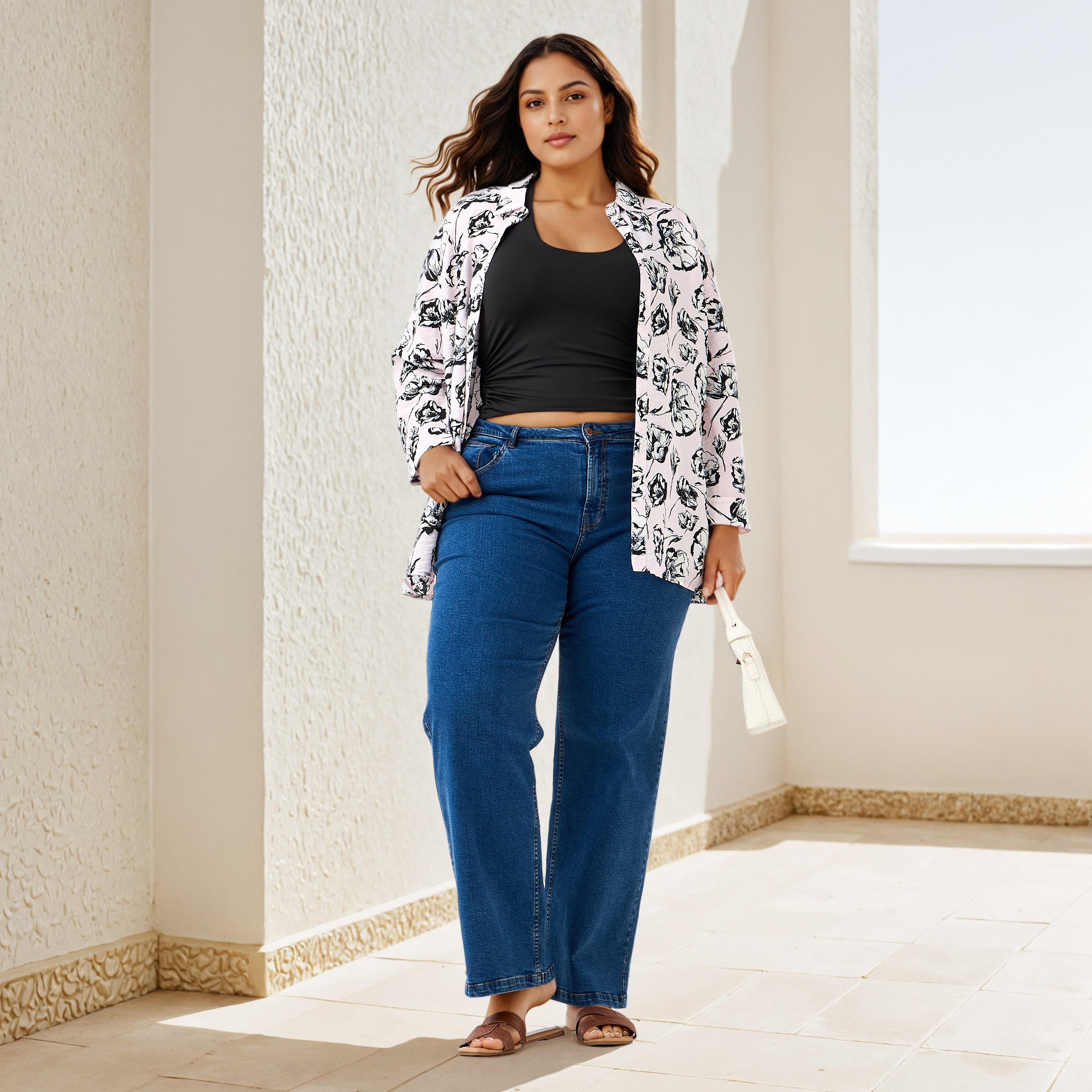 Plus Size Ulla Popken Floral Print Shirt-women-clothing-shirtsandblouses-shirts-image-2