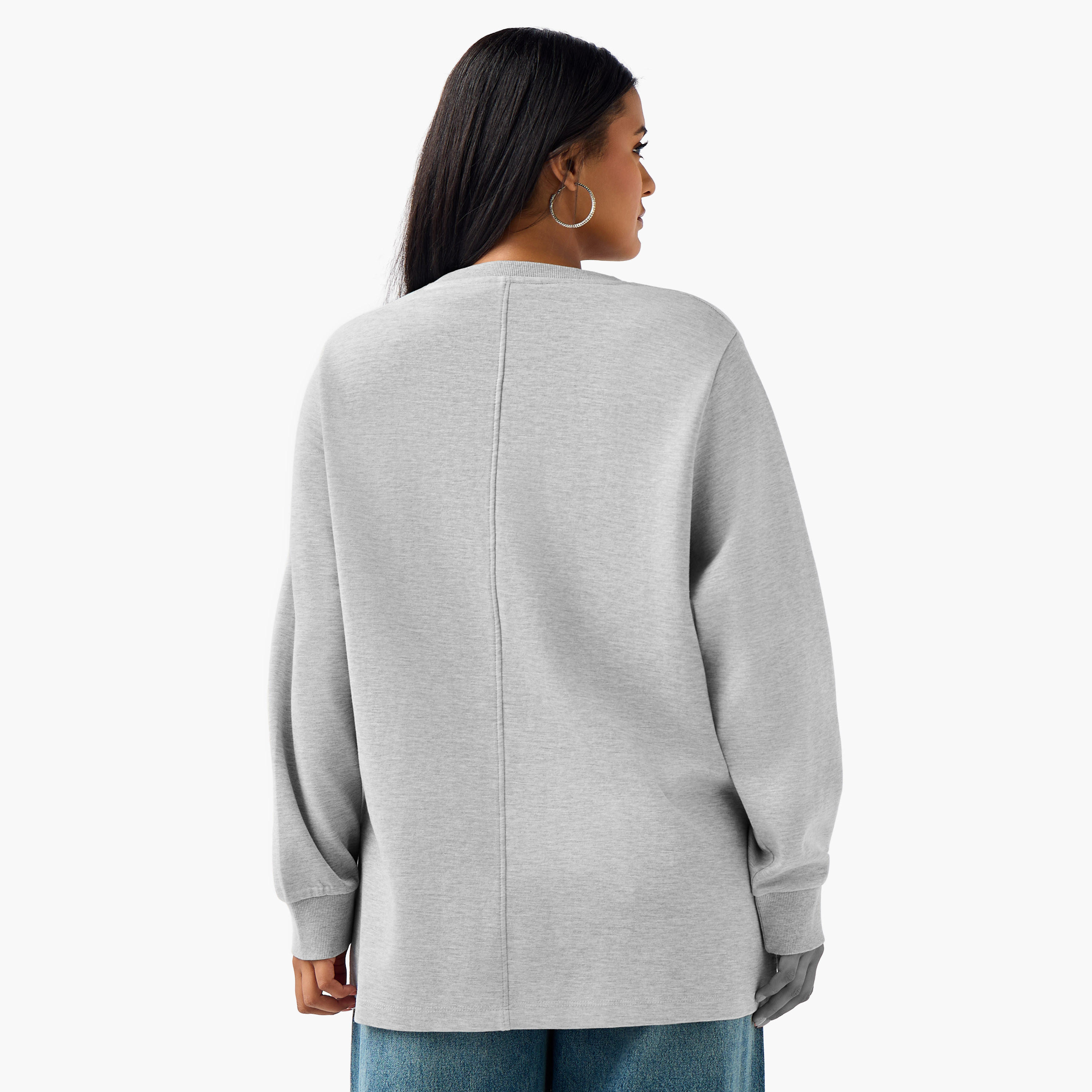 سويت شيرت بزينة من أولا بوبكن-women-winterwear-hoodiesandsweatshirts-sweatshirts-image-3