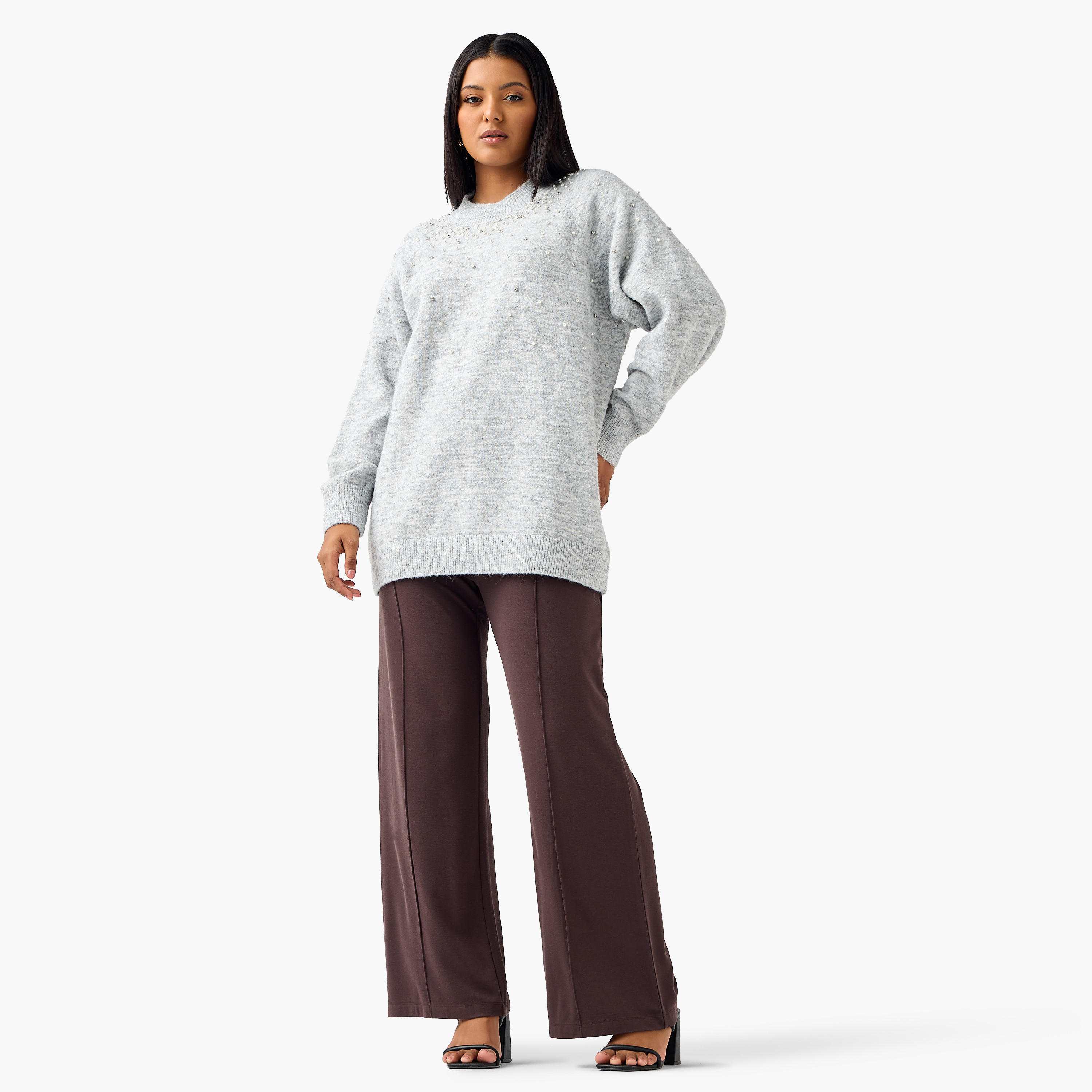 سترة مزينة بقصة عادية وياقة ضيقة من أولا بوبكين-women-clothing-cardigansandjumpers-jumpers-image-2
