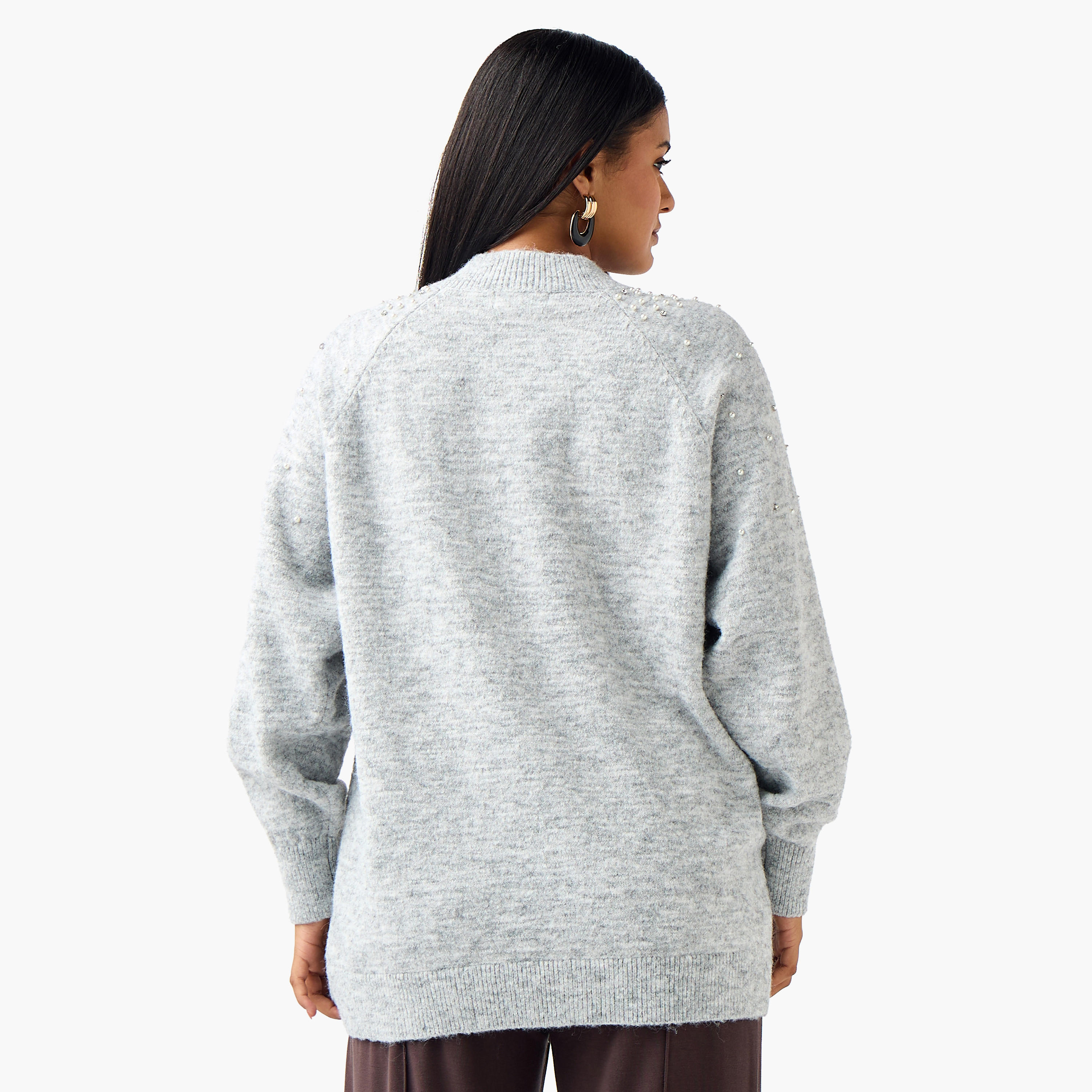 سترة مزينة بقصة عادية وياقة ضيقة من أولا بوبكين-women-clothing-cardigansandjumpers-jumpers-image-4