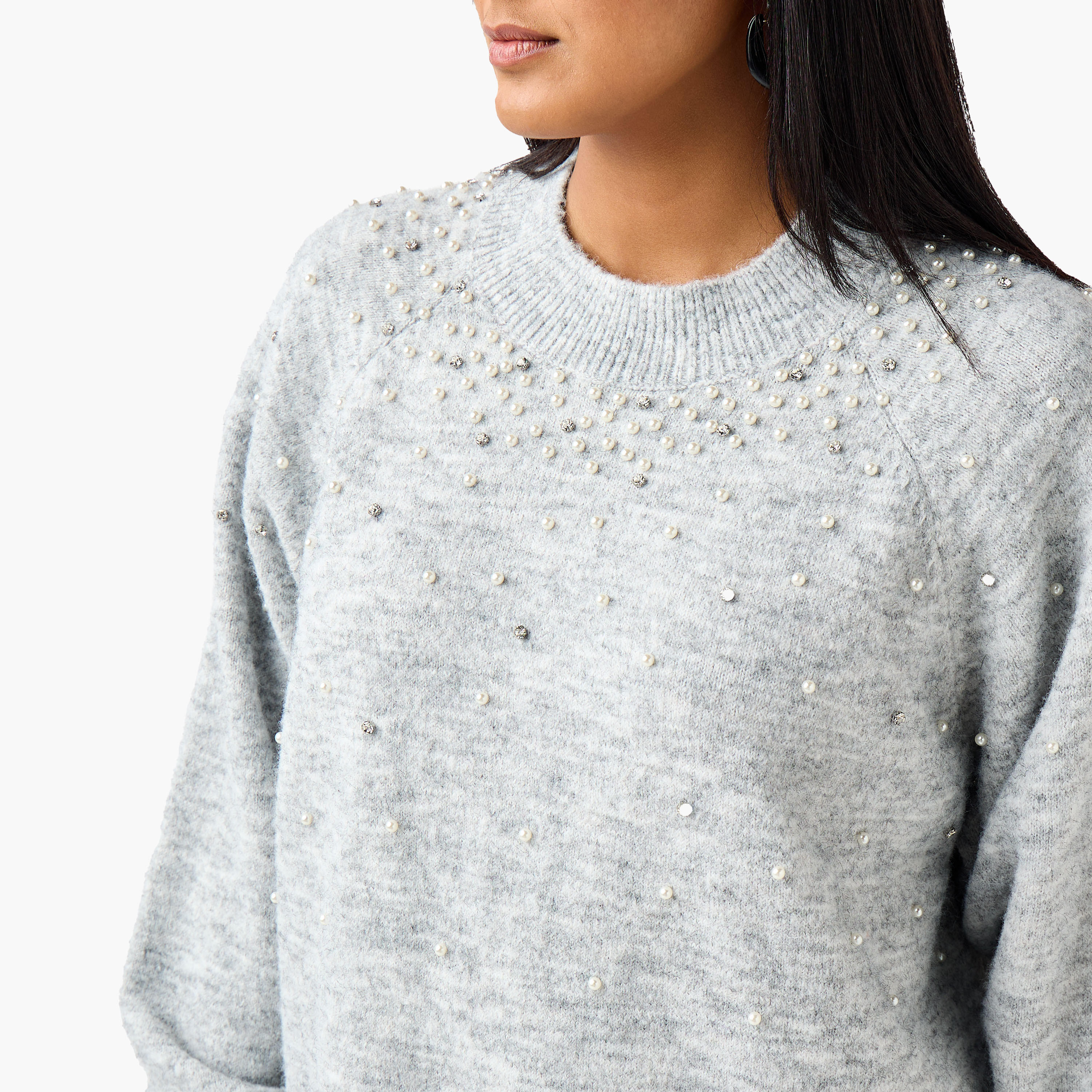سترة مزينة بقصة عادية وياقة ضيقة من أولا بوبكين-women-clothing-cardigansandjumpers-jumpers-image-5