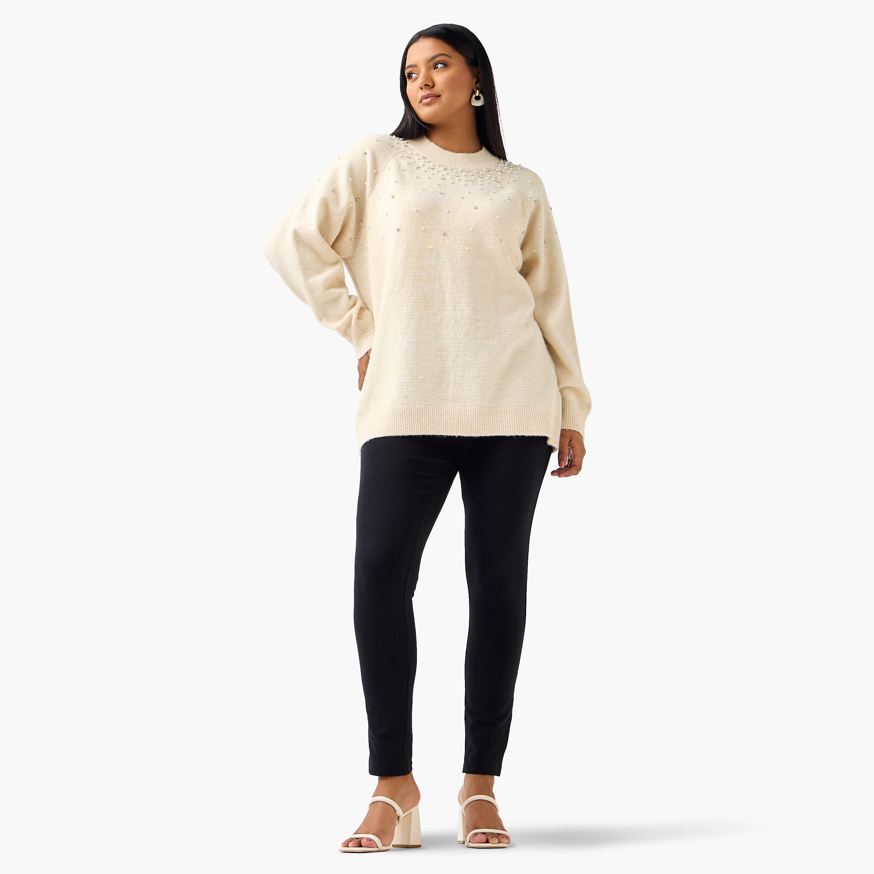 سترة مزينة بقصة عادية وياقة ضيقة من أولا بوبكين-women-clothing-cardigansandjumpers-jumpers-image-2
