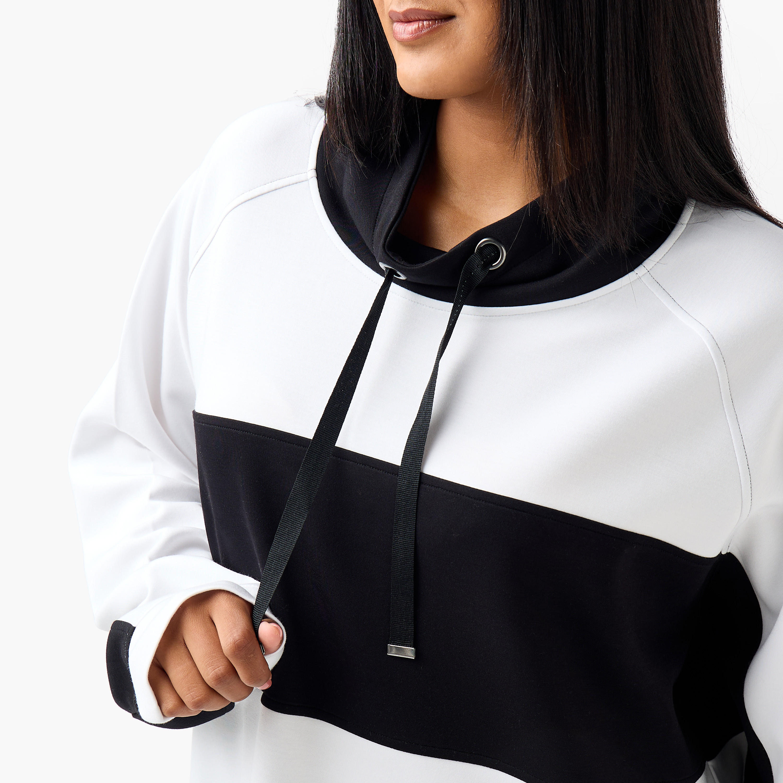 Ulla Popken Relaxed Fit Sweatshirt with Stripes-women-winterwear-hoodiesandsweatshirts-sweatshirts-image-4
