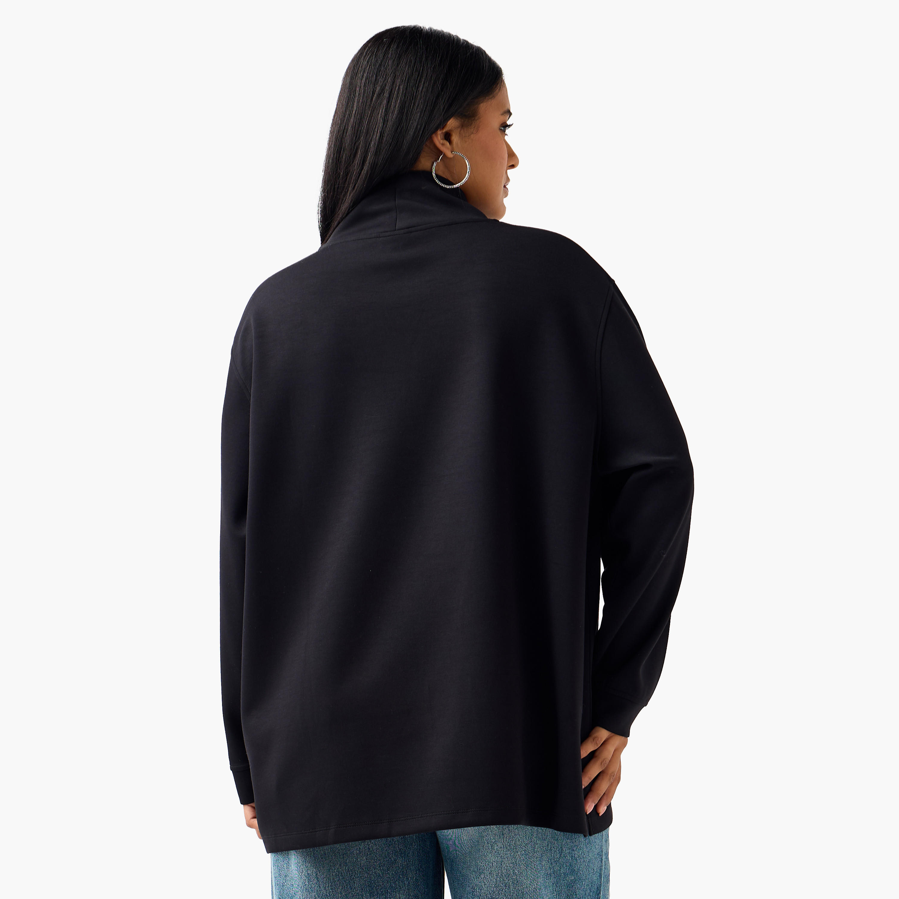 Ulla Popken Relaxed Fit Sweatshirt with Embellishment-women-winterwear-hoodiesandsweatshirts-sweatshirts-image-3