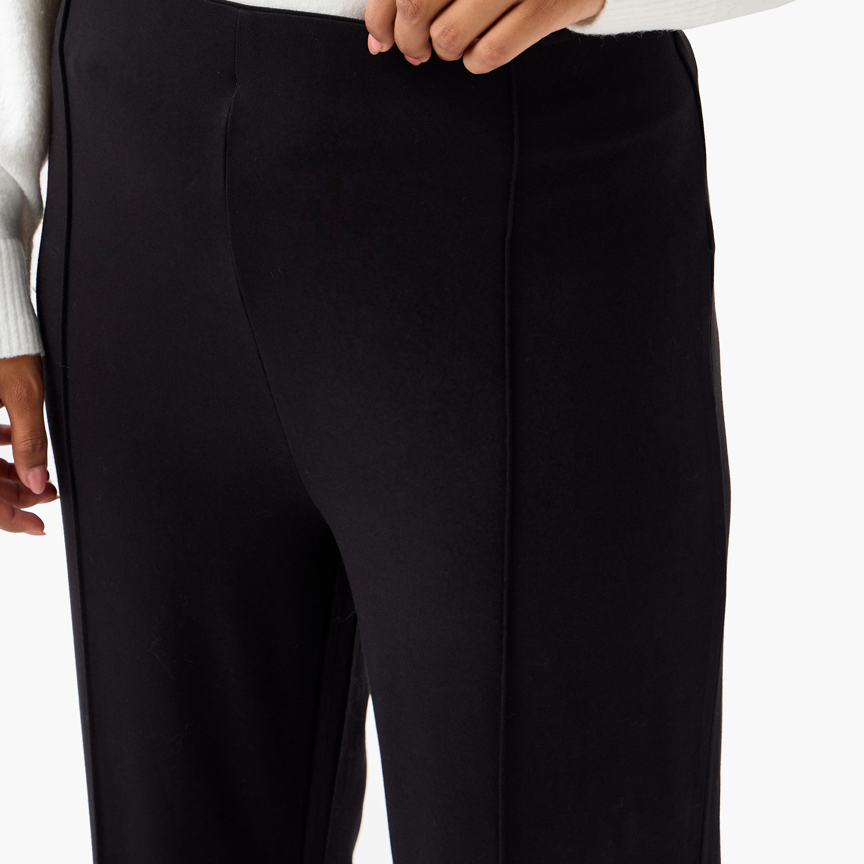 Ulla Popken Pintuck Regular Fit Flexi Waist Trousers-women-clothing-bottoms-trousers-image-4