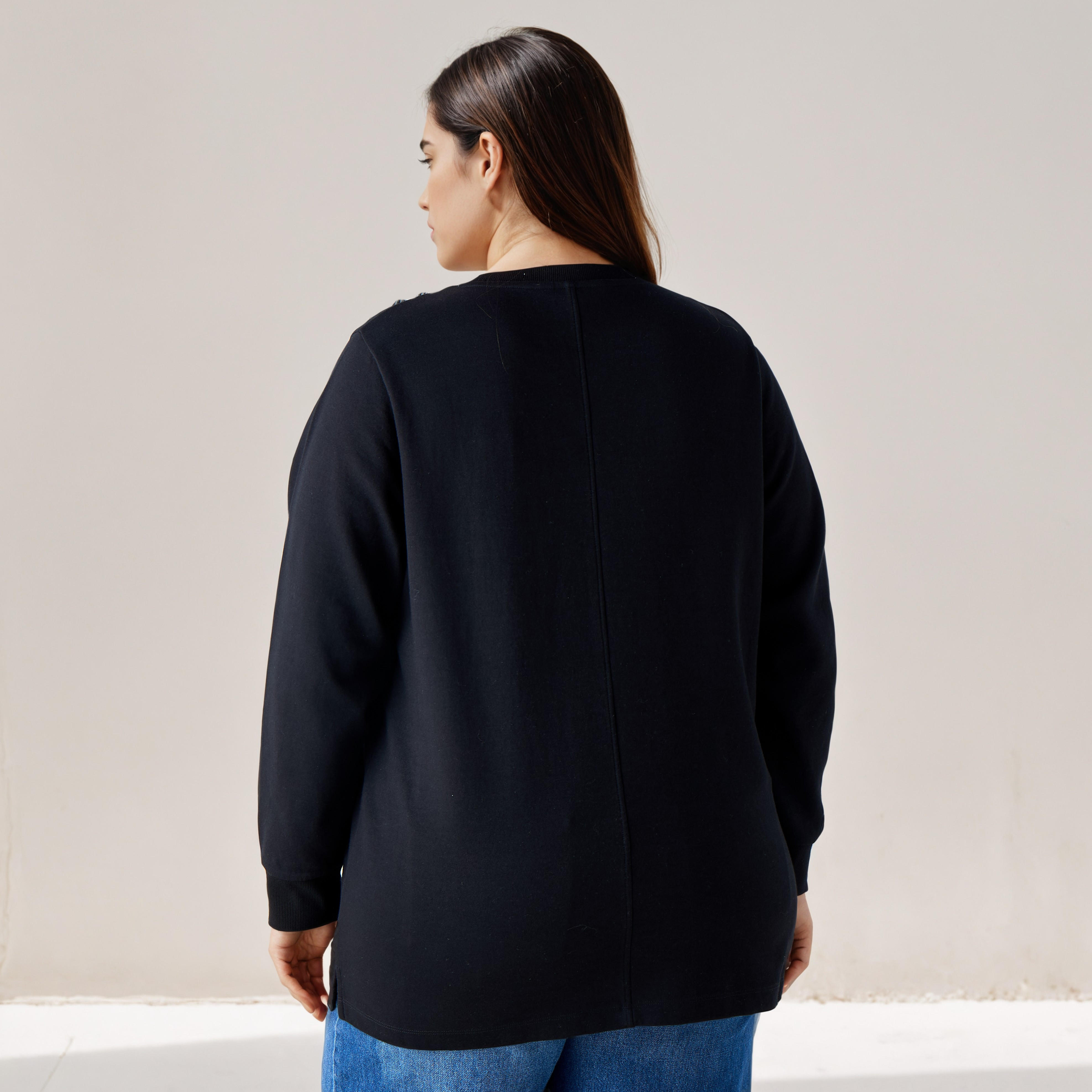 سويت شيرت بزينة من أولا بوبكن-women-winterwear-hoodiesandsweatshirts-sweatshirts-image-3