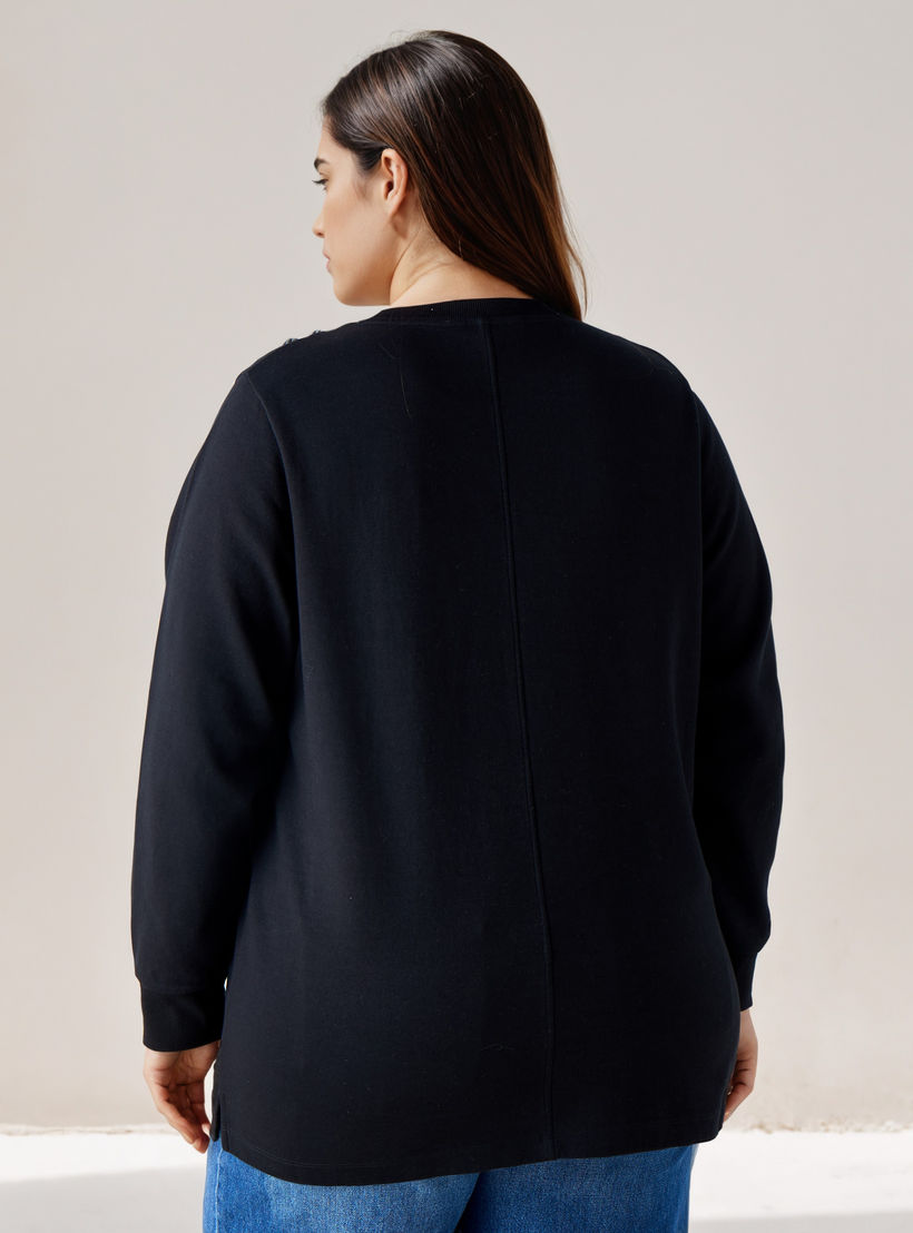 Ulla Popken Sweatshirt with Embellishment-women-winterwear-hoodiesandsweatshirts-sweatshirts-image-3