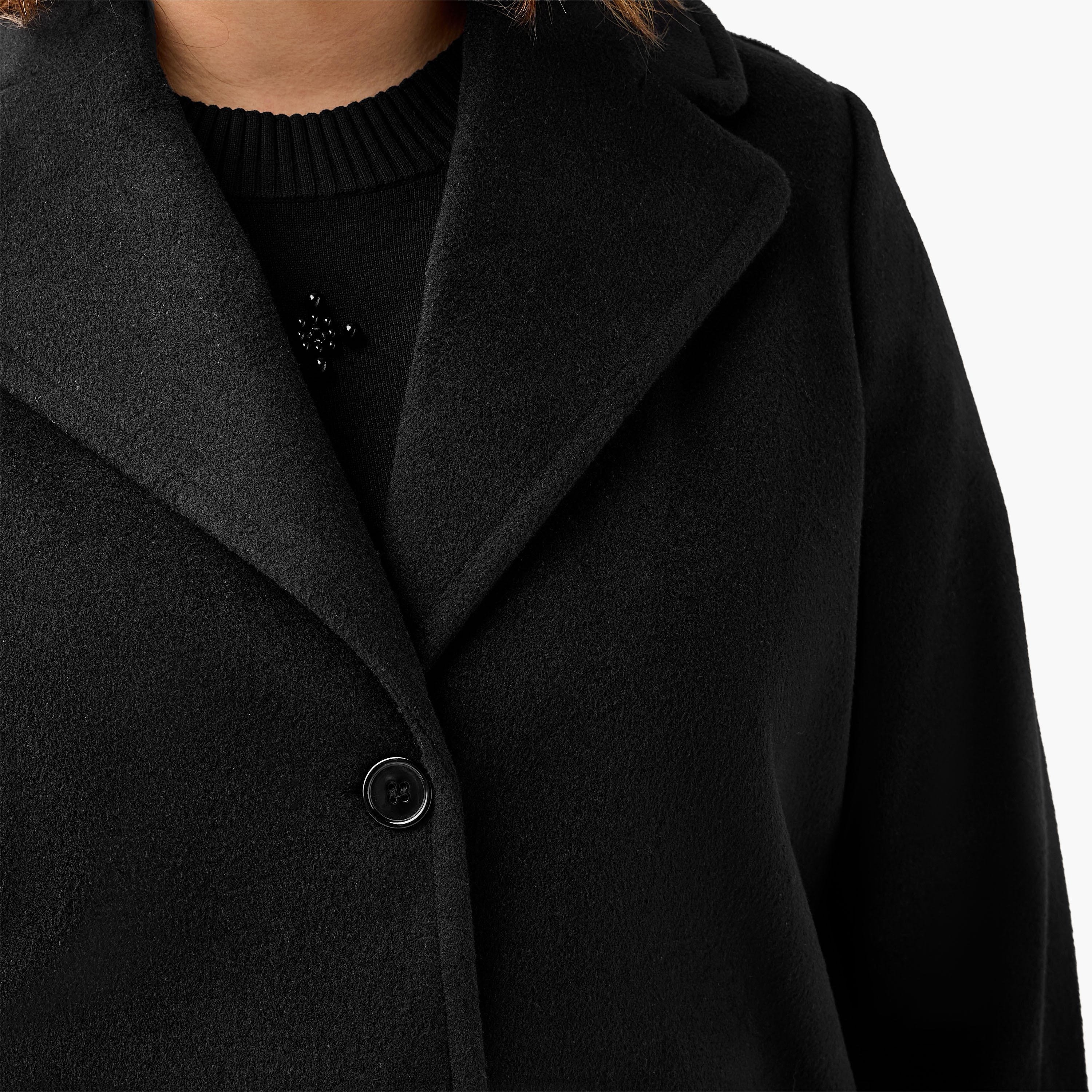 Ulla Popken Longline Polyester Blend Coat with Notch Lapel-women-clothing-coatsandjackets-coats-image-4