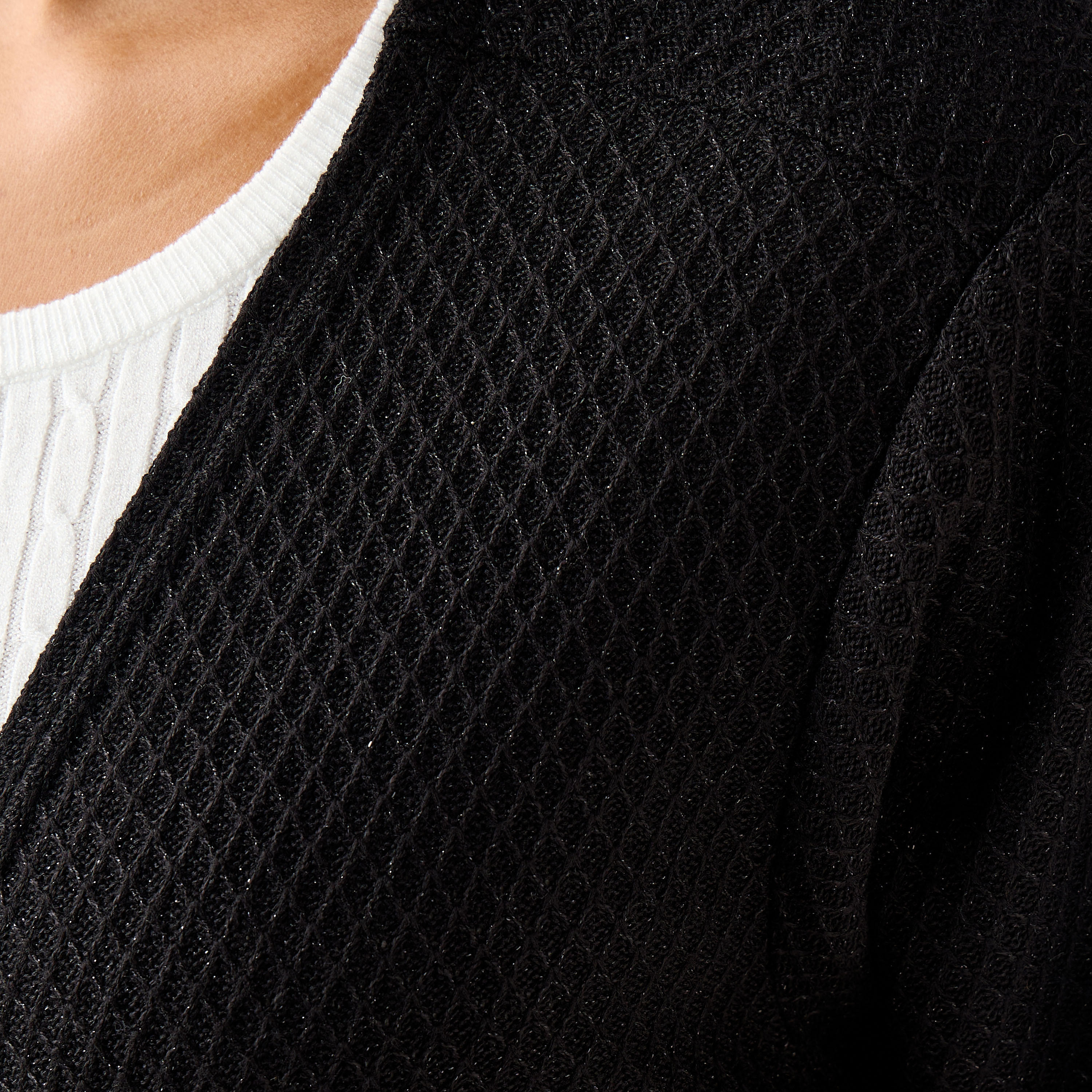 كارديجان طويل بارز الملمس بقصة مريحة من أولا بوبكين-women-winterwear-cardigansandjumpers-cardigans-image-3
