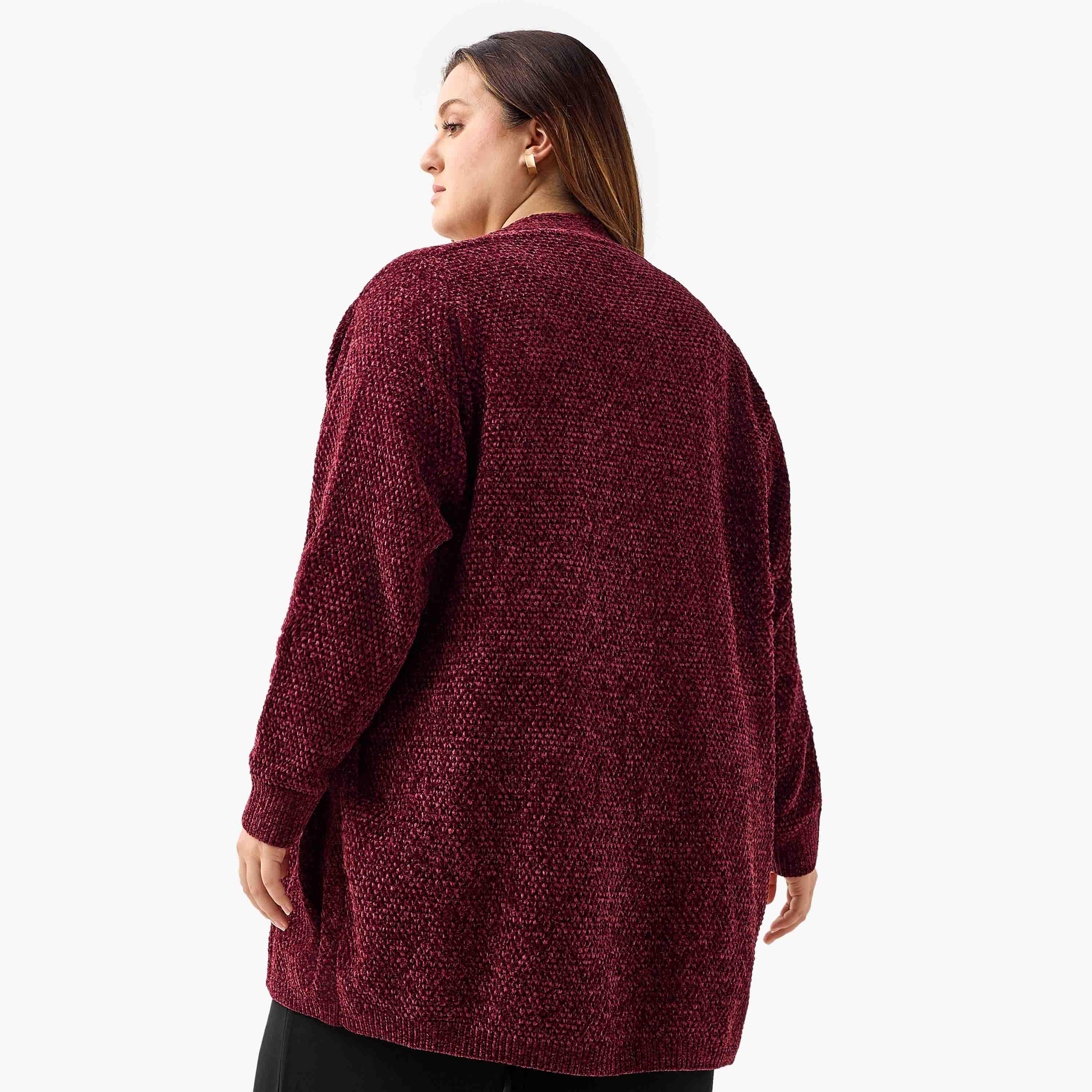 كارديجان محبوك بارز الملمس من أولا بوبكن-women-winterwear-cardigansandjumpers-cardigans-image-3