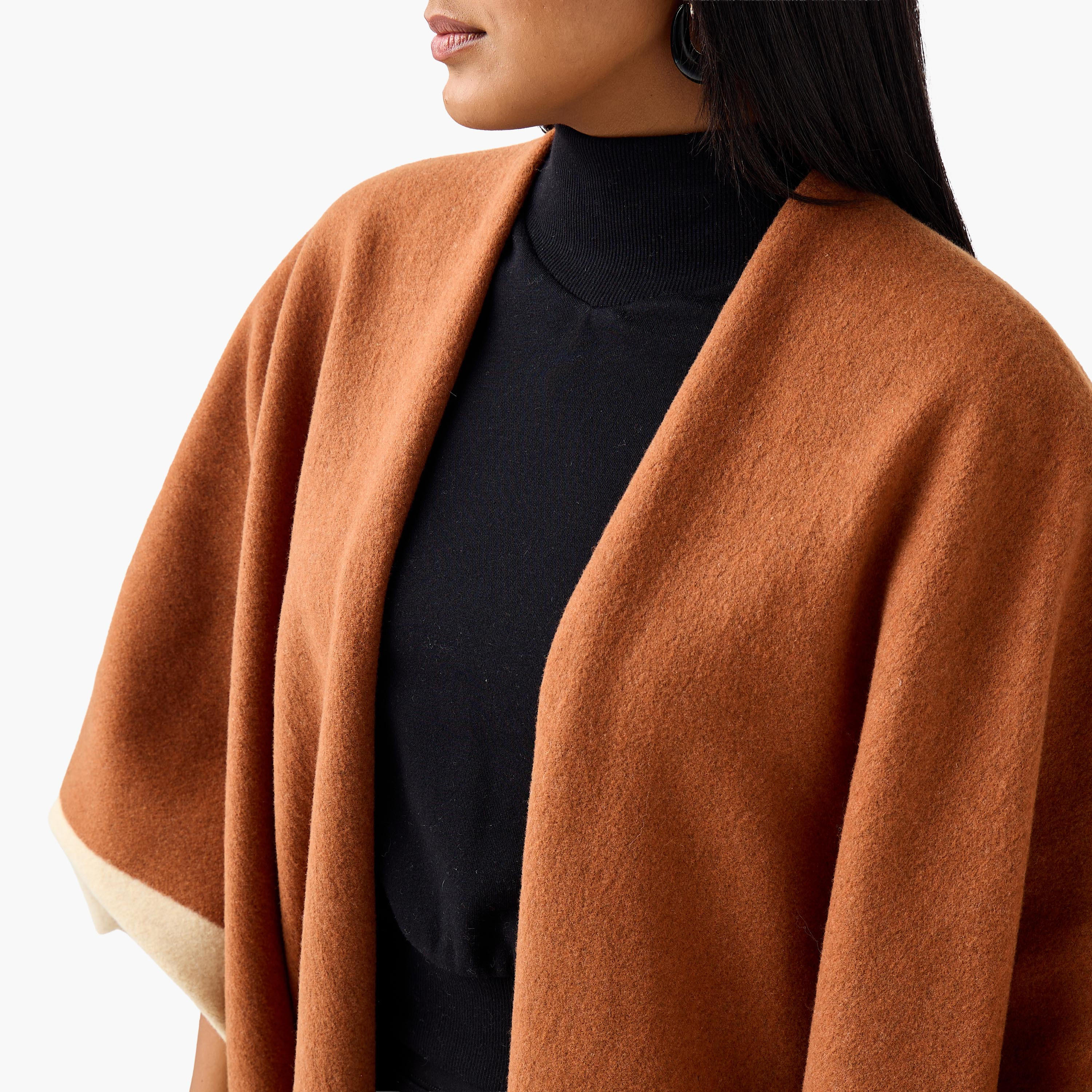 بونشو واسع بقصة مريحة مع حافة بشراشيب من أولا بوبكن-women-winterwear-cardigansandjumpers-cardigans-image-1