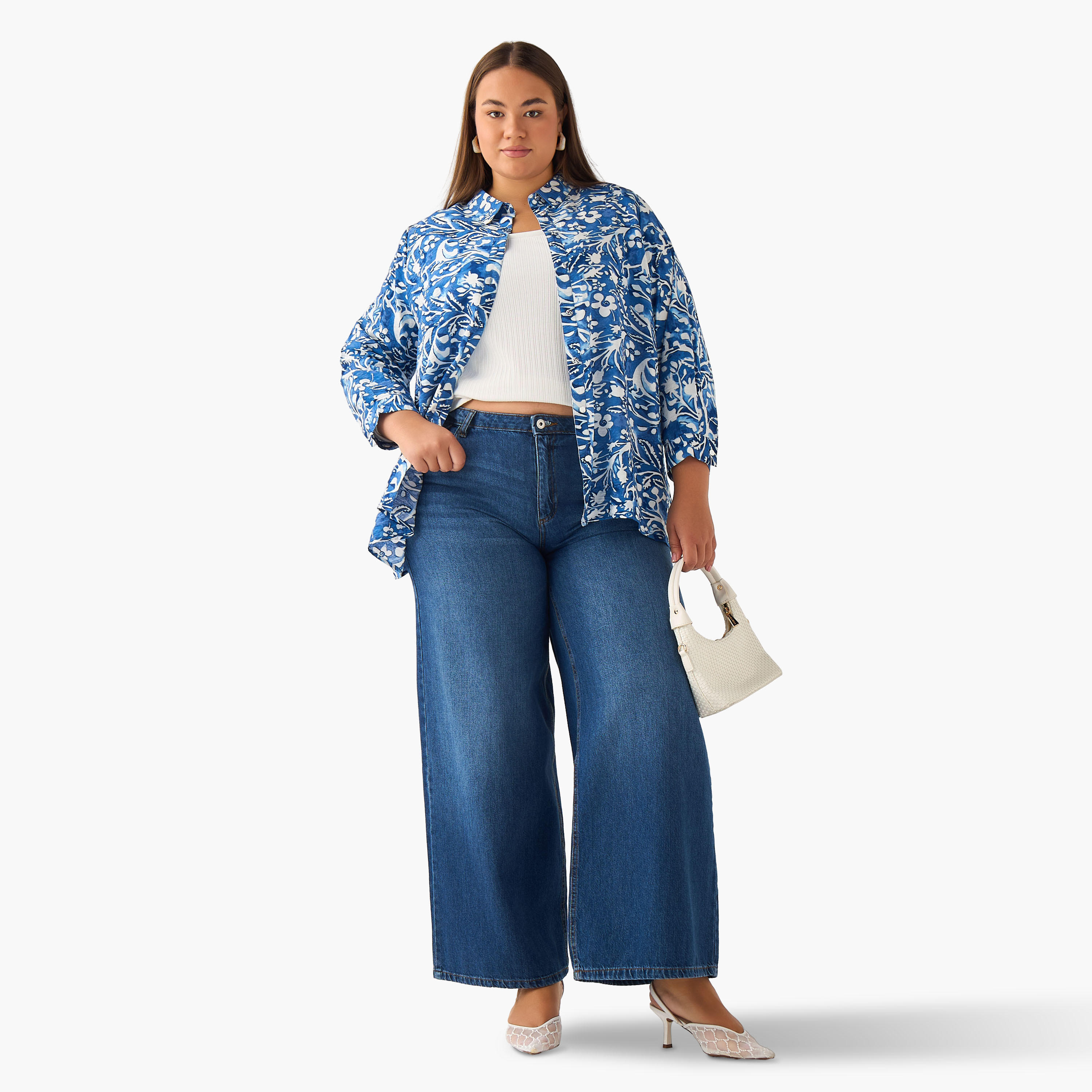 Ulla Popken Regular Fit Viscose Shirt with Floral Print-women-clothing-shirtsandblouses-shirts-image-2