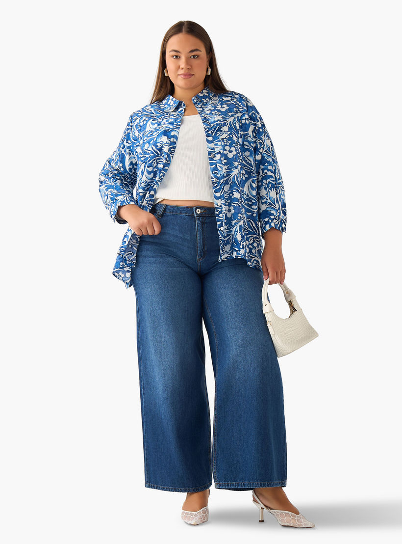 قميص بقصّة عادية فيسكوز بطبعات زهور من أولا بوبكن-women-clothing-shirtsandblouses-shirts-image-2