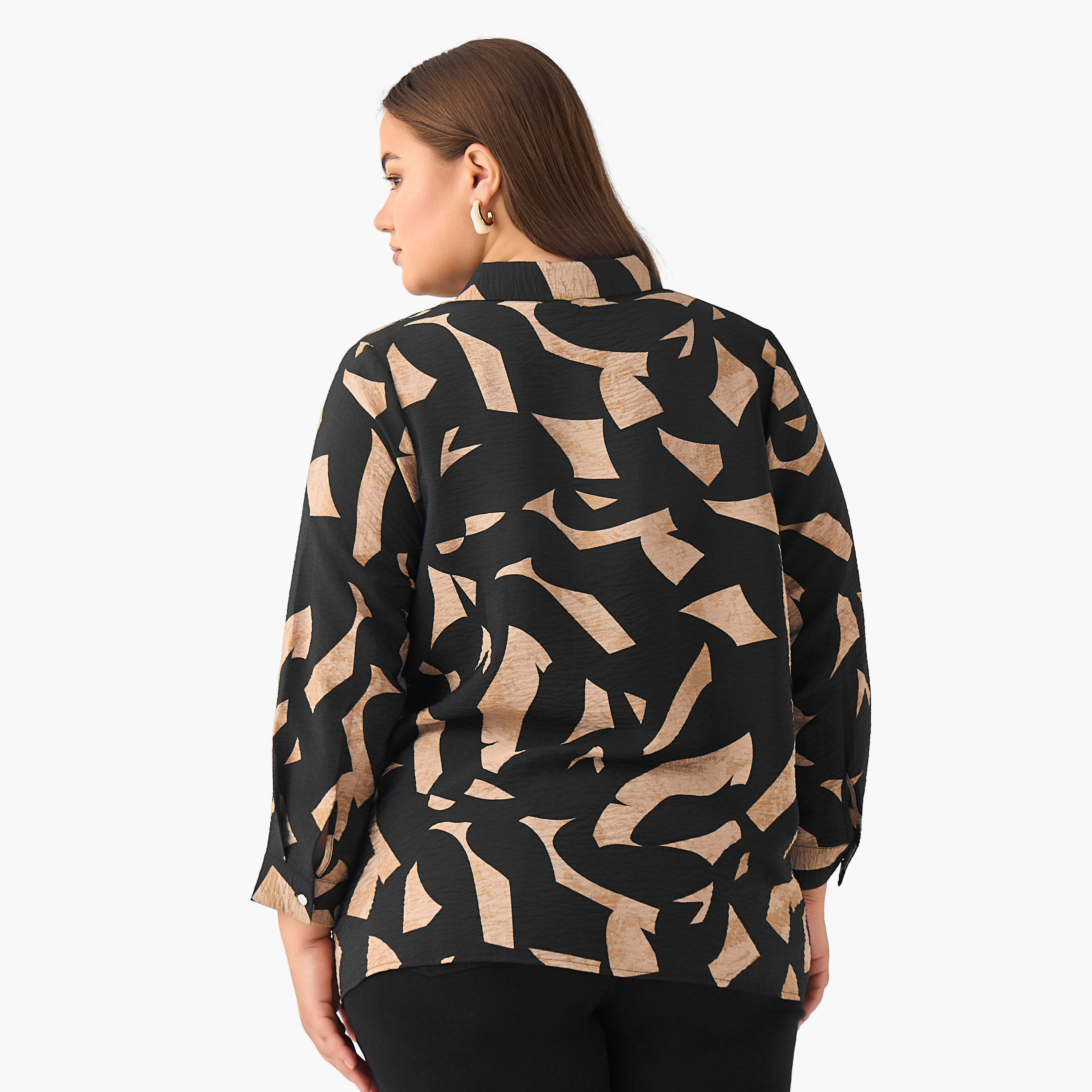 قميص بقصّة عادية فيسكوز بطبعات تجريدية من أولا بوبكن-women-clothing-shirtsandblouses-shirts-image-3