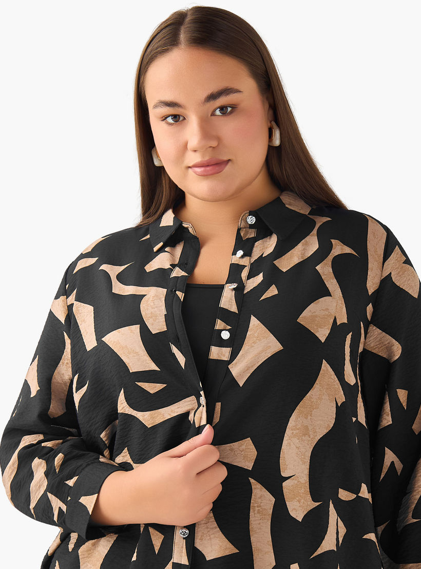 قميص بقصّة عادية فيسكوز بطبعات تجريدية من أولا بوبكن-women-clothing-shirtsandblouses-shirts-image-4