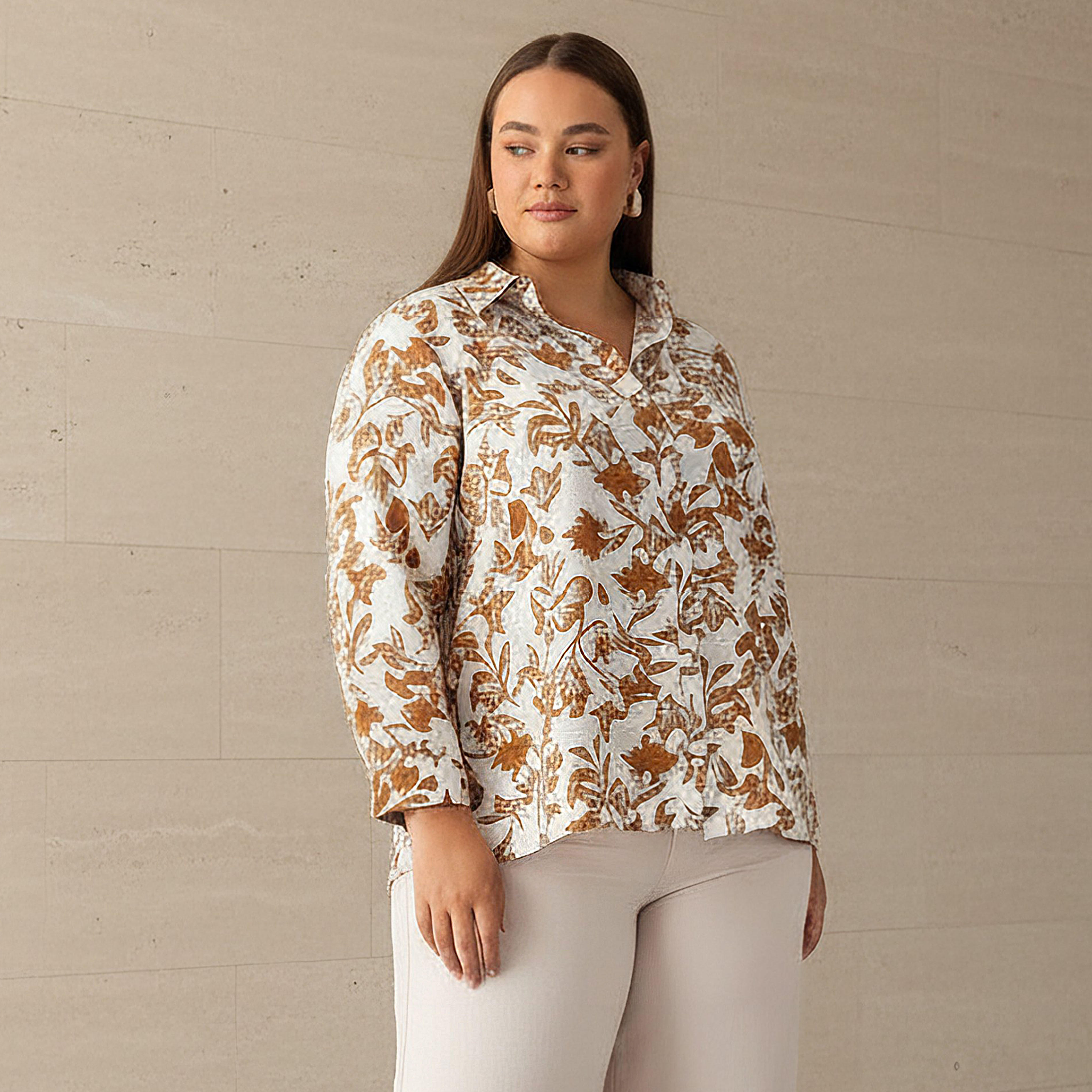 قميص بقصّة عادية فيسكوز بطبعات زهور من أولا بوبكن-women-clothing-shirtsandblouses-shirts-image-1