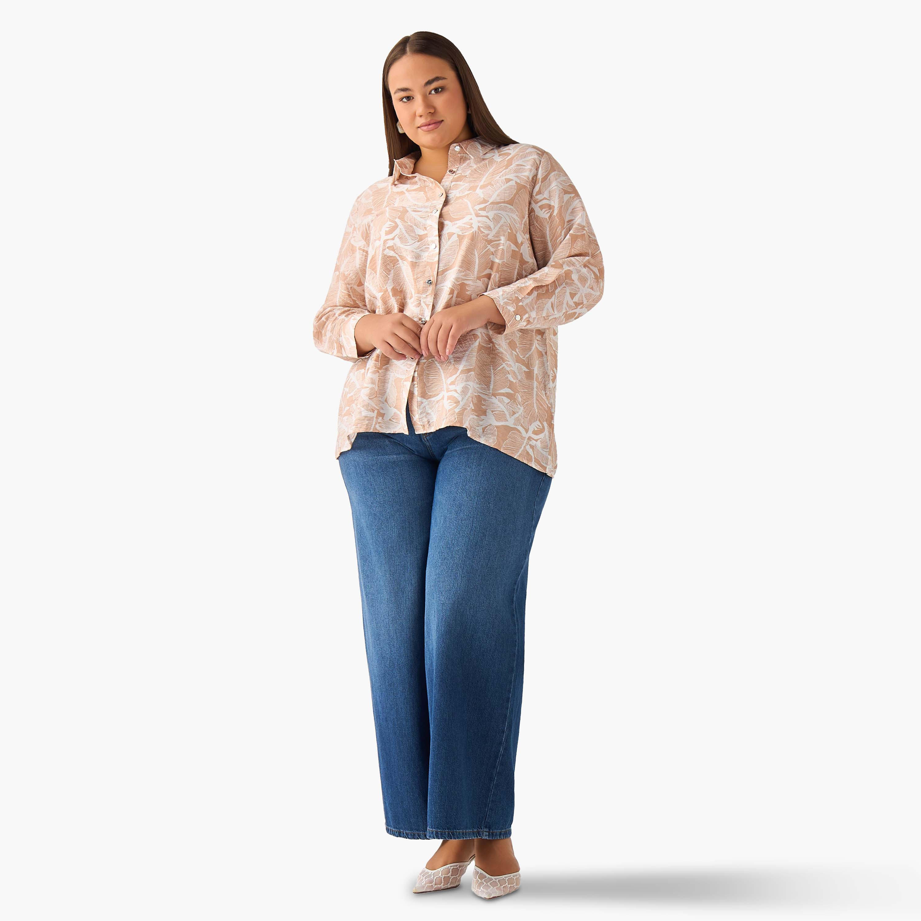 قميص بقصّة عادية فيسكوز بطبعات زهور من أولا بوبكن-women-clothing-shirtsandblouses-shirts-image-4