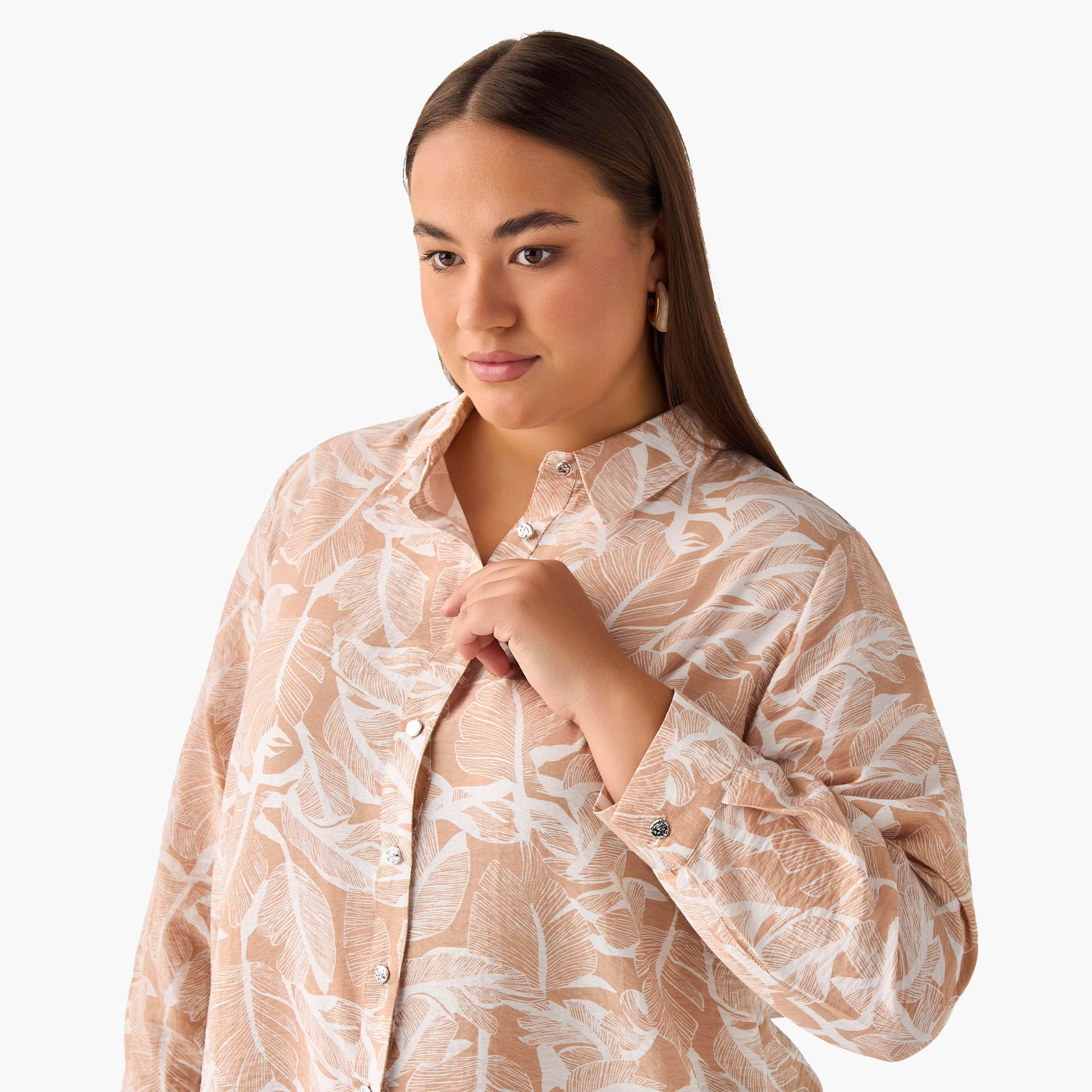 قميص بقصّة عادية فيسكوز بطبعات زهور من أولا بوبكن-women-clothing-shirtsandblouses-shirts-image-2