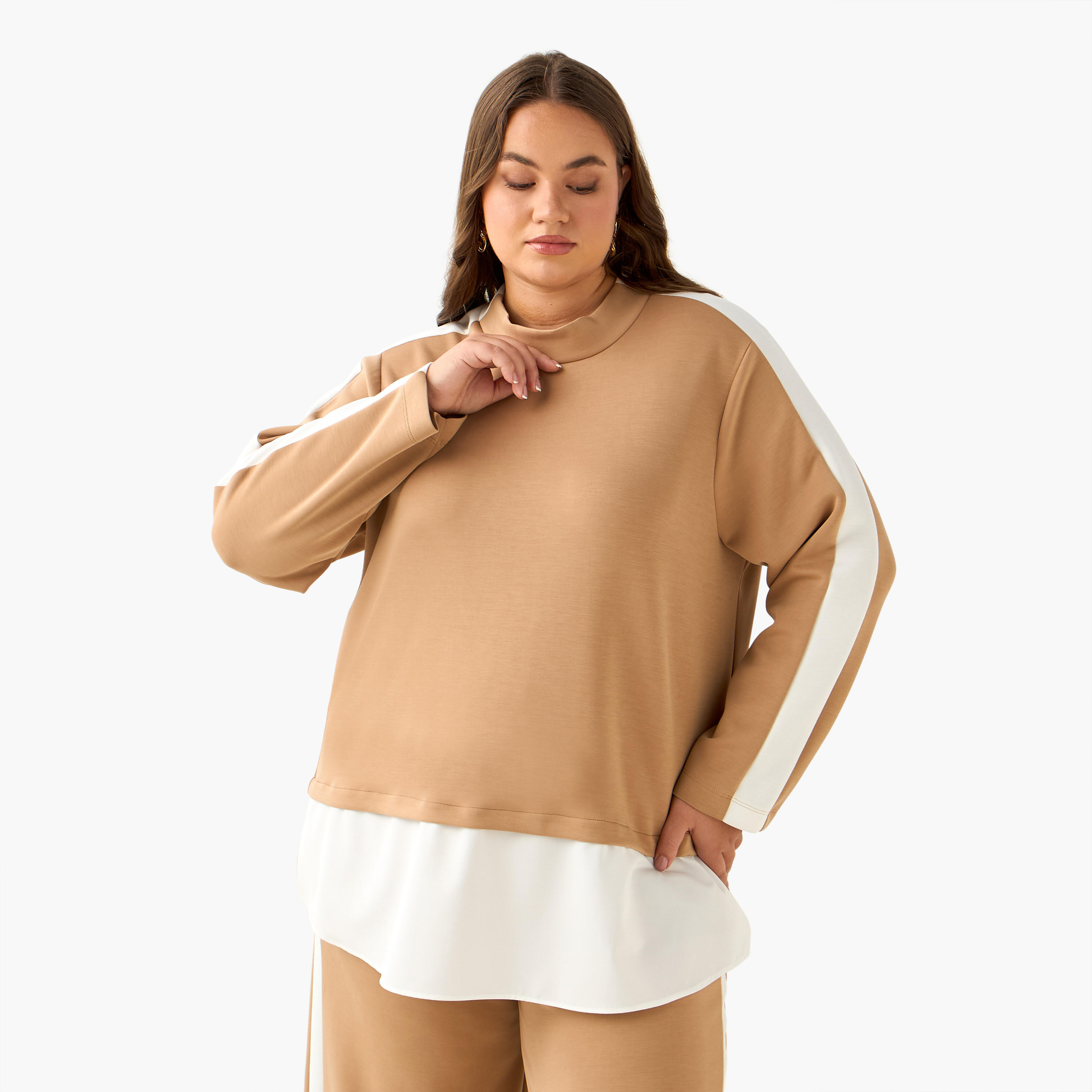 سويت شيرت بقوالب ملونة من أولا بوبكين-women-clothing-coordsets-image-2