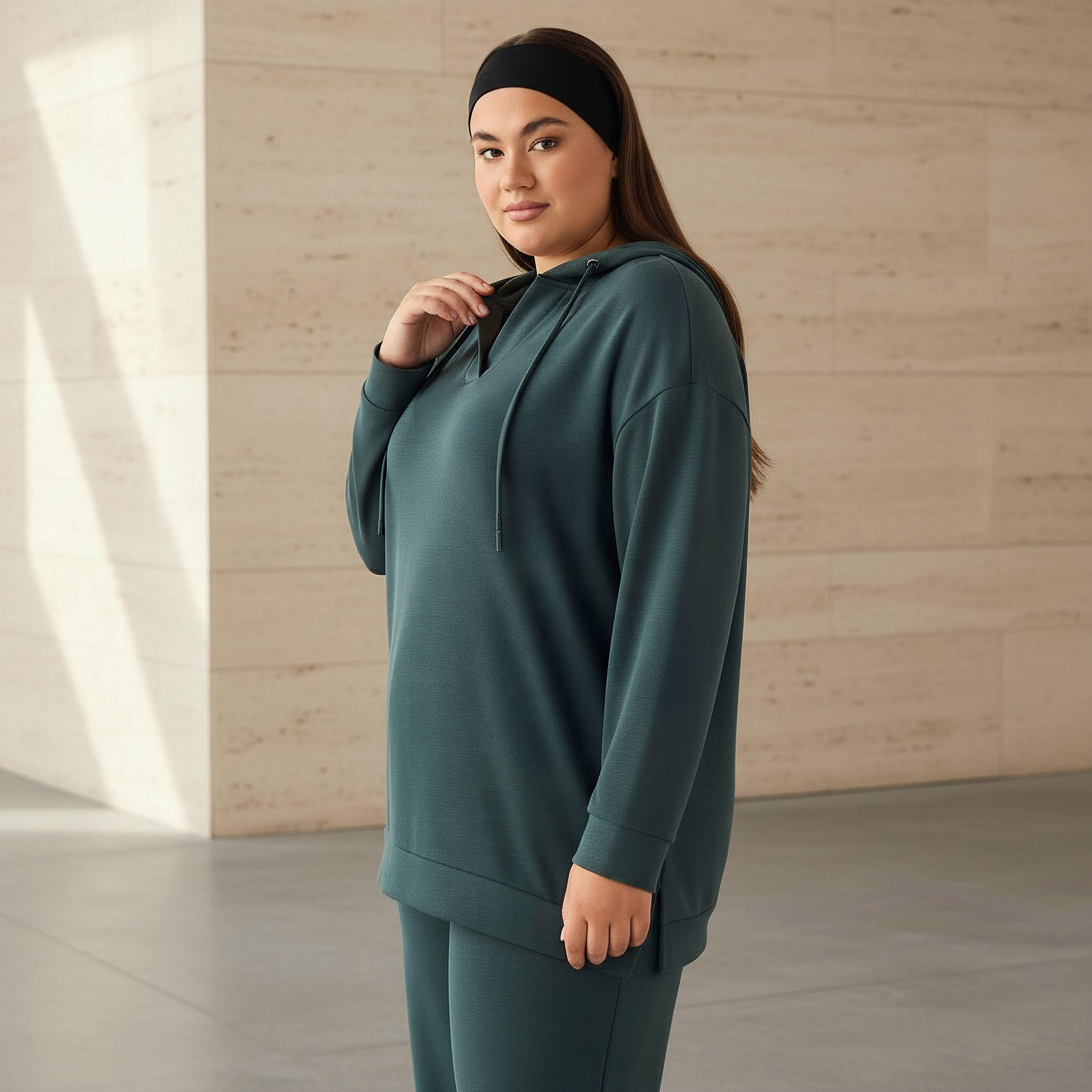هودي مقاس كبير من أولا بوبكين-women-clothing-coordsets-image-1