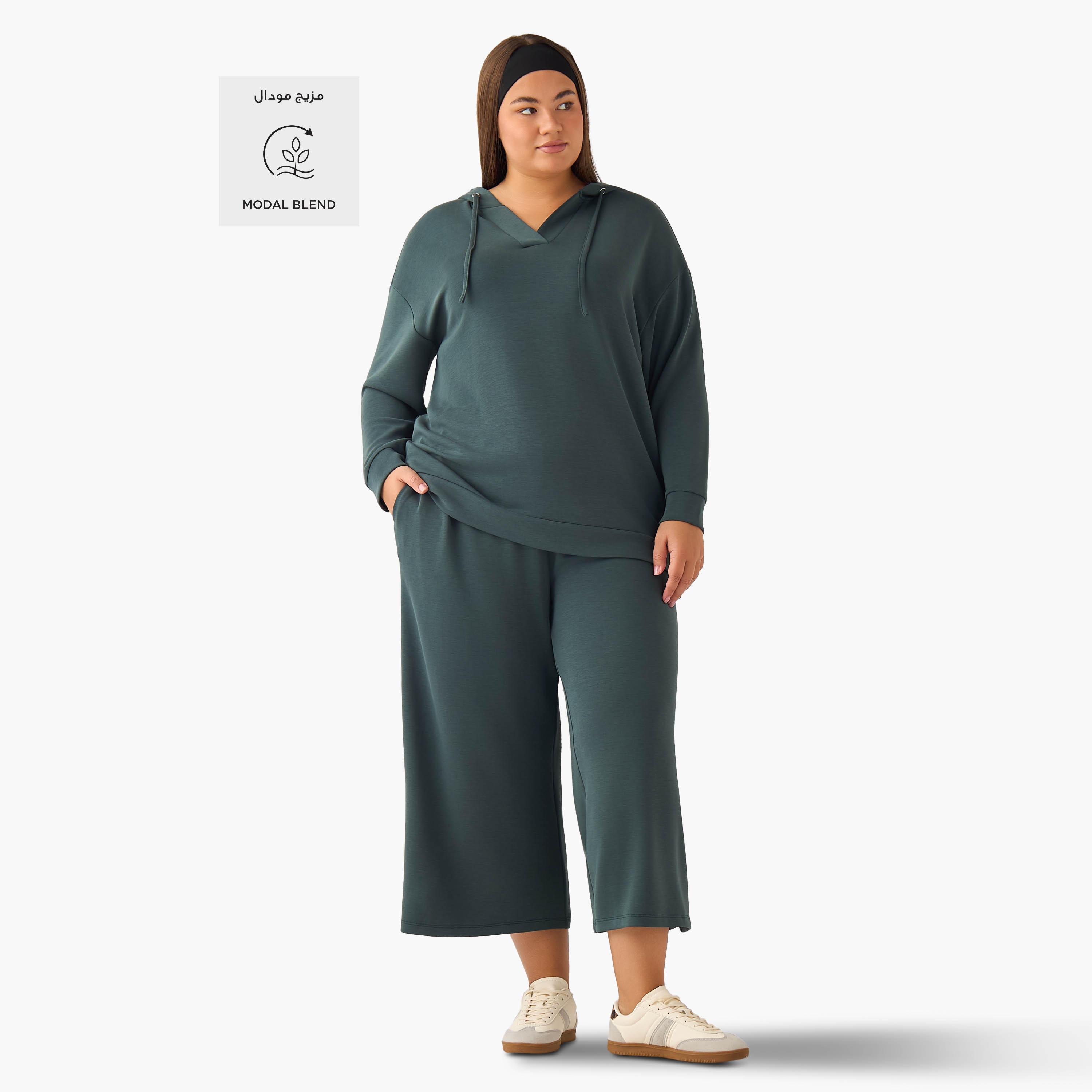 Ulla Popken Oversized Hoodie-women-clothing-coordsets-image-2