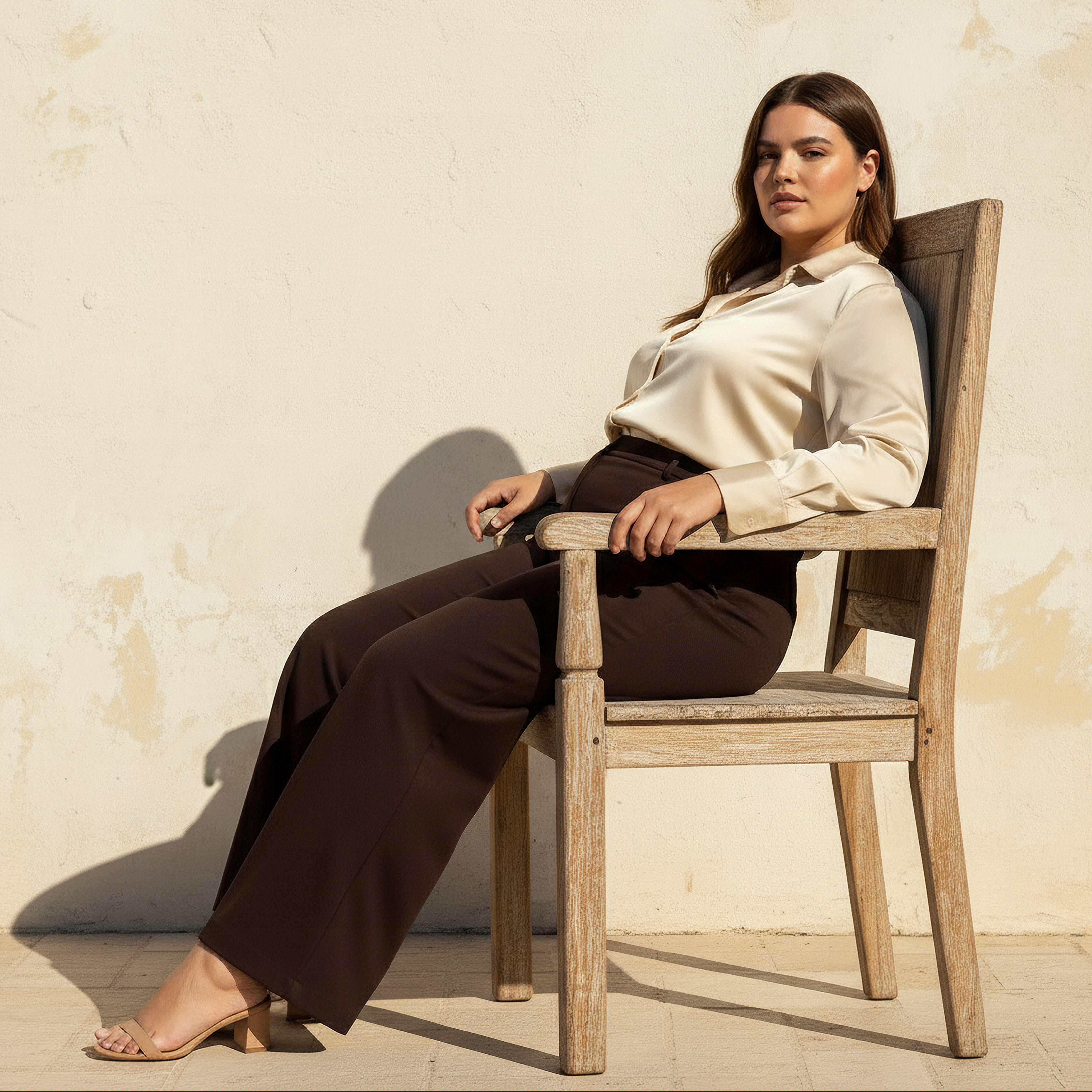 بنطلون بونتي بقصّة مستقيمة من أولّا بوبكن-women-clothing-bottoms-trousers-image-1